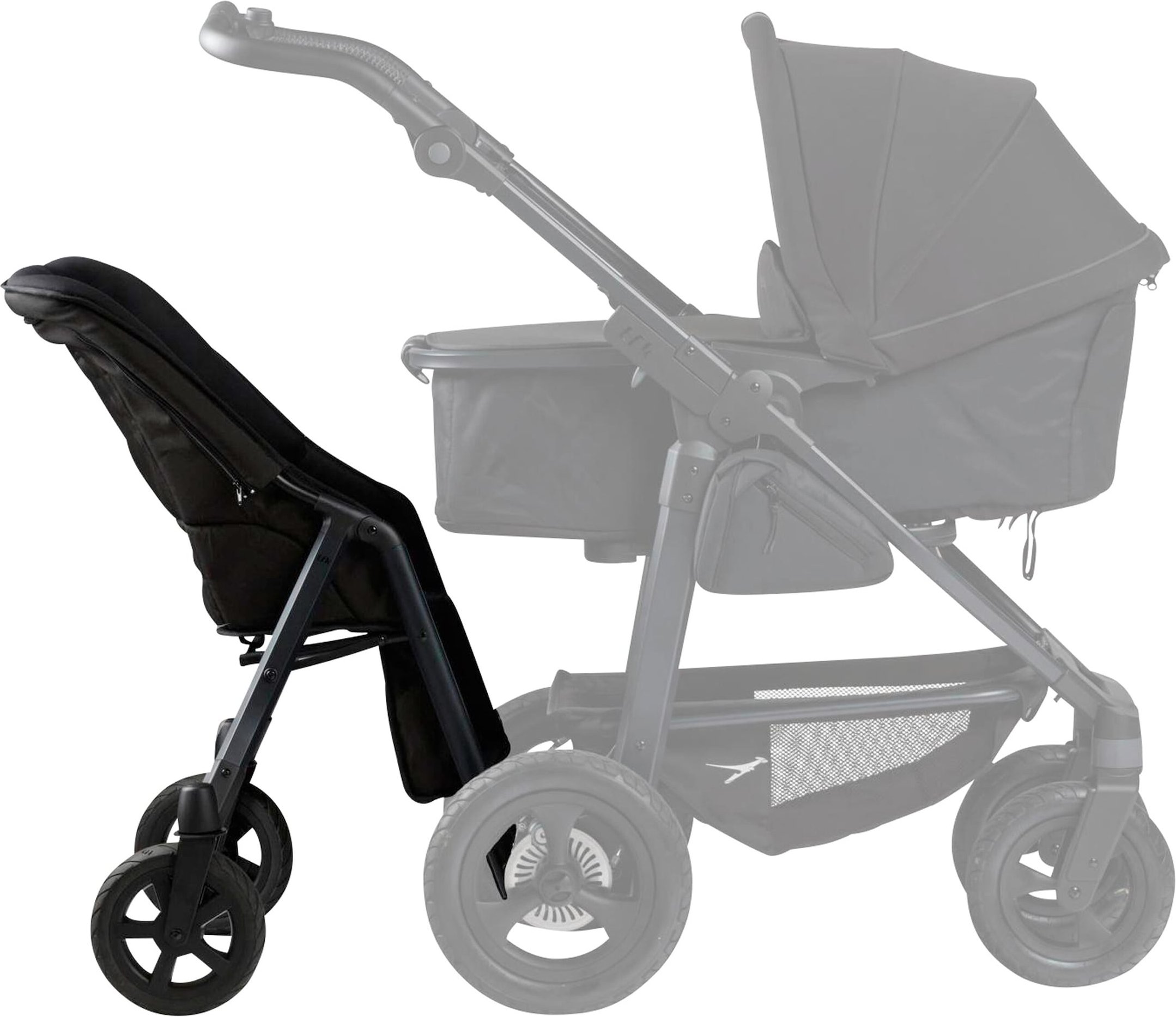 Tfk Zweisitz shuttle für mono 3, mono 4 schwarz