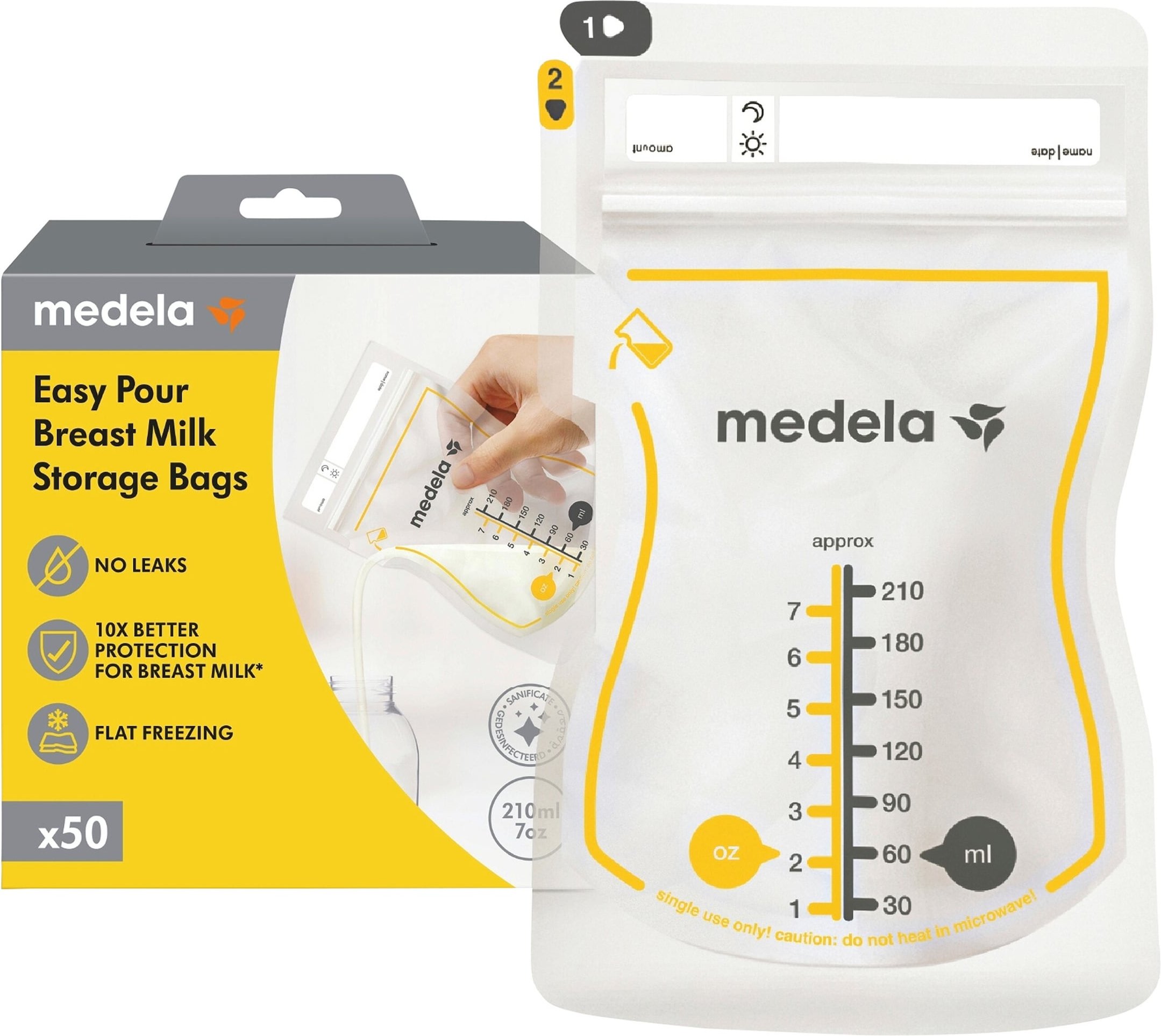Medela 50er-Pack Muttermilchbeutel