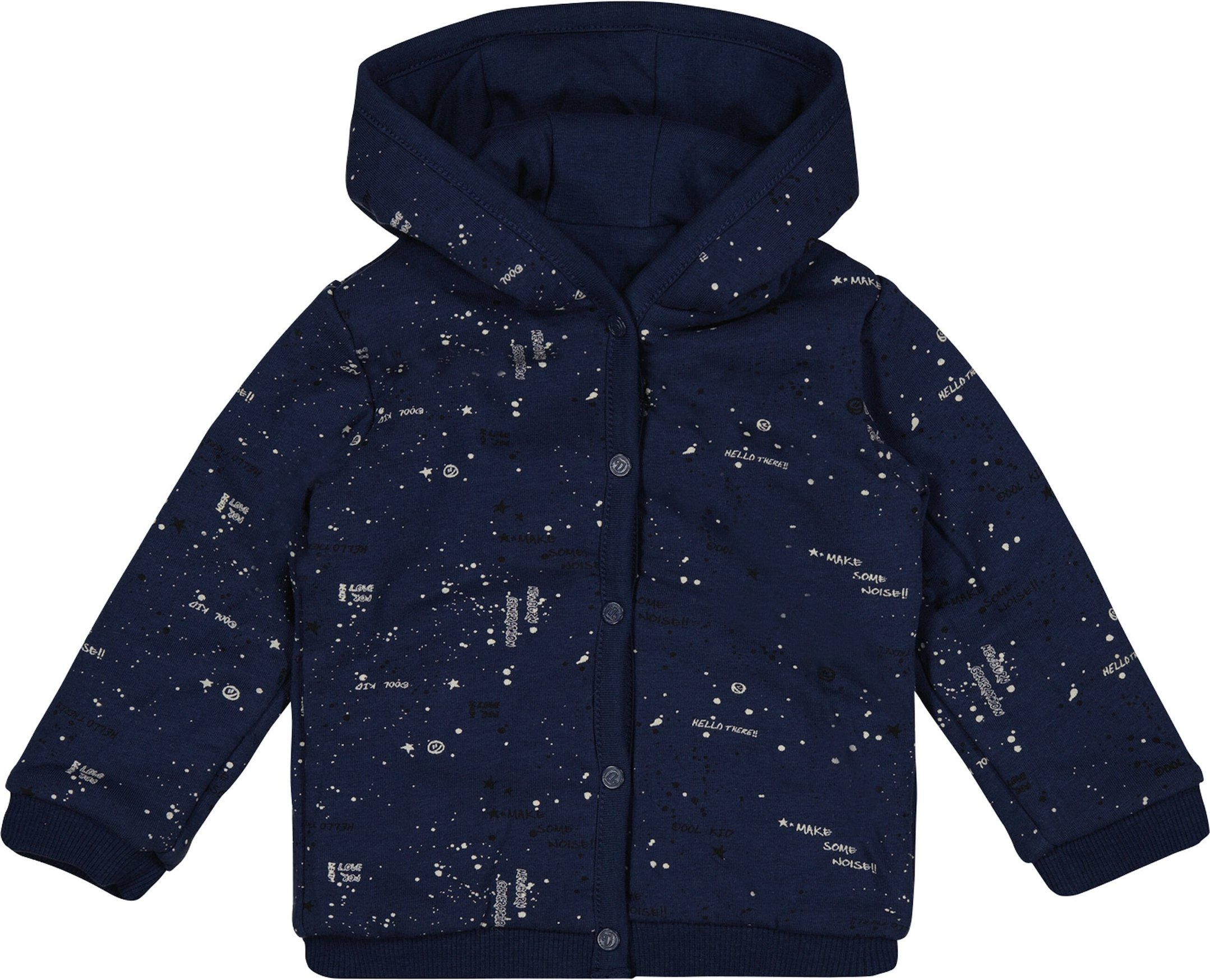 Vingino Wende-Sweatjacke mit Kapuze Kleckse