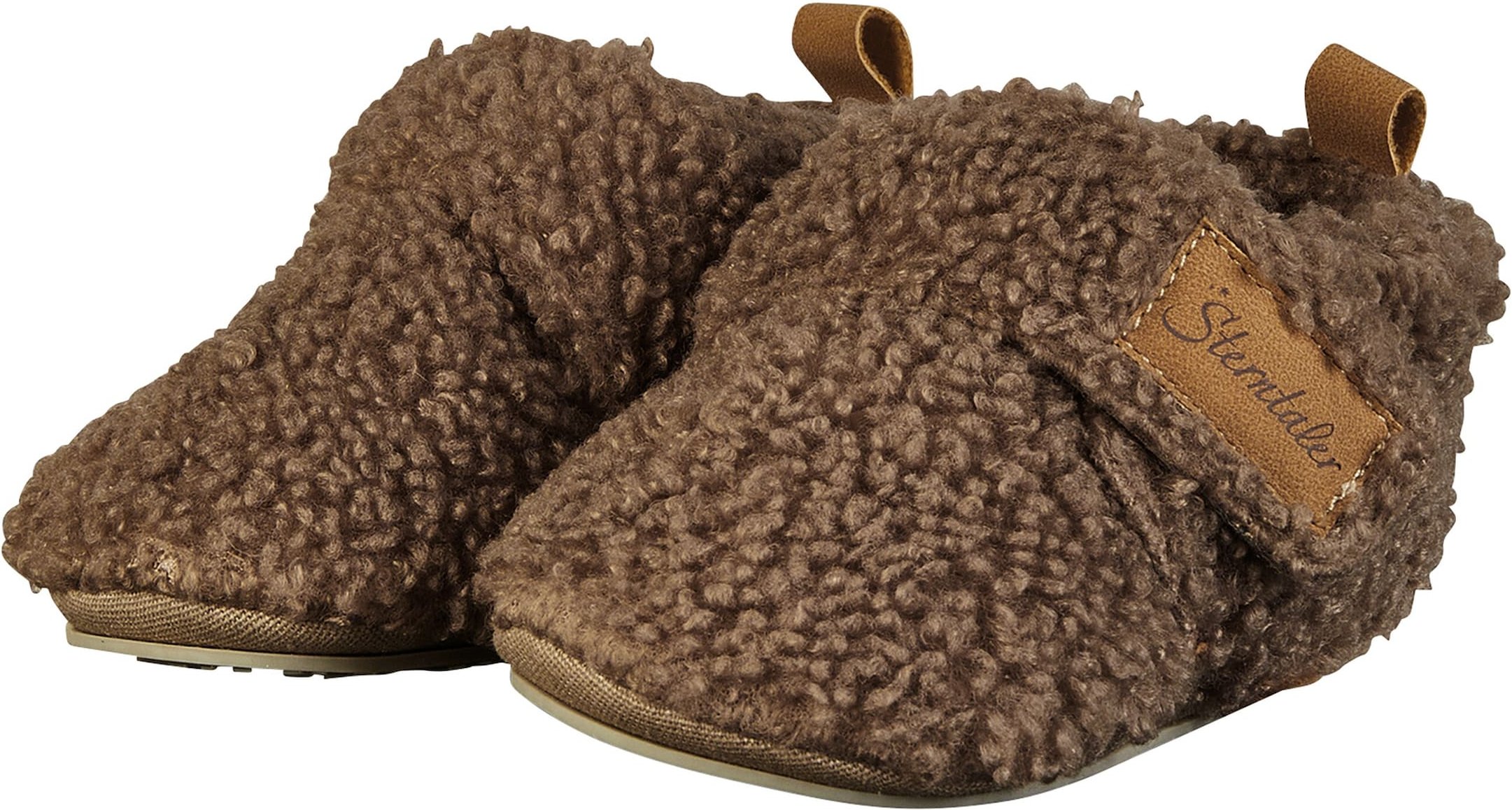 Sterntaler Krabbel-und Hausschuhe mit Klettverschluss Plüsch