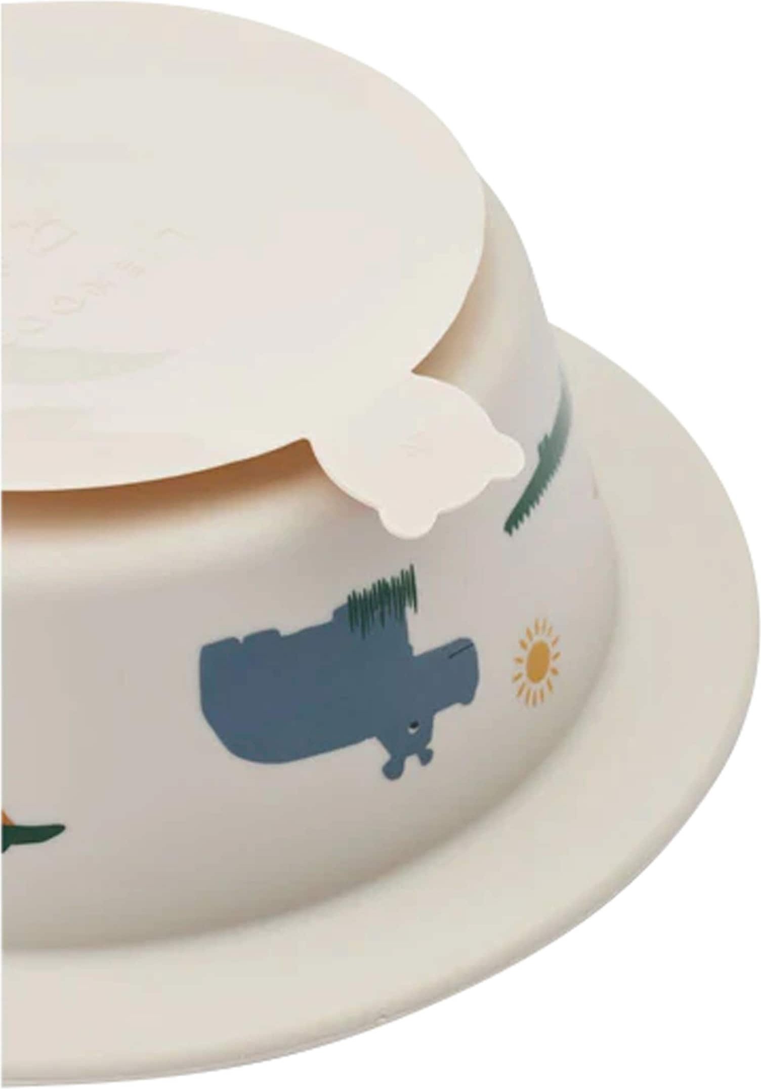 Liewood 2er-Set Schale mit Saugfuß Peony