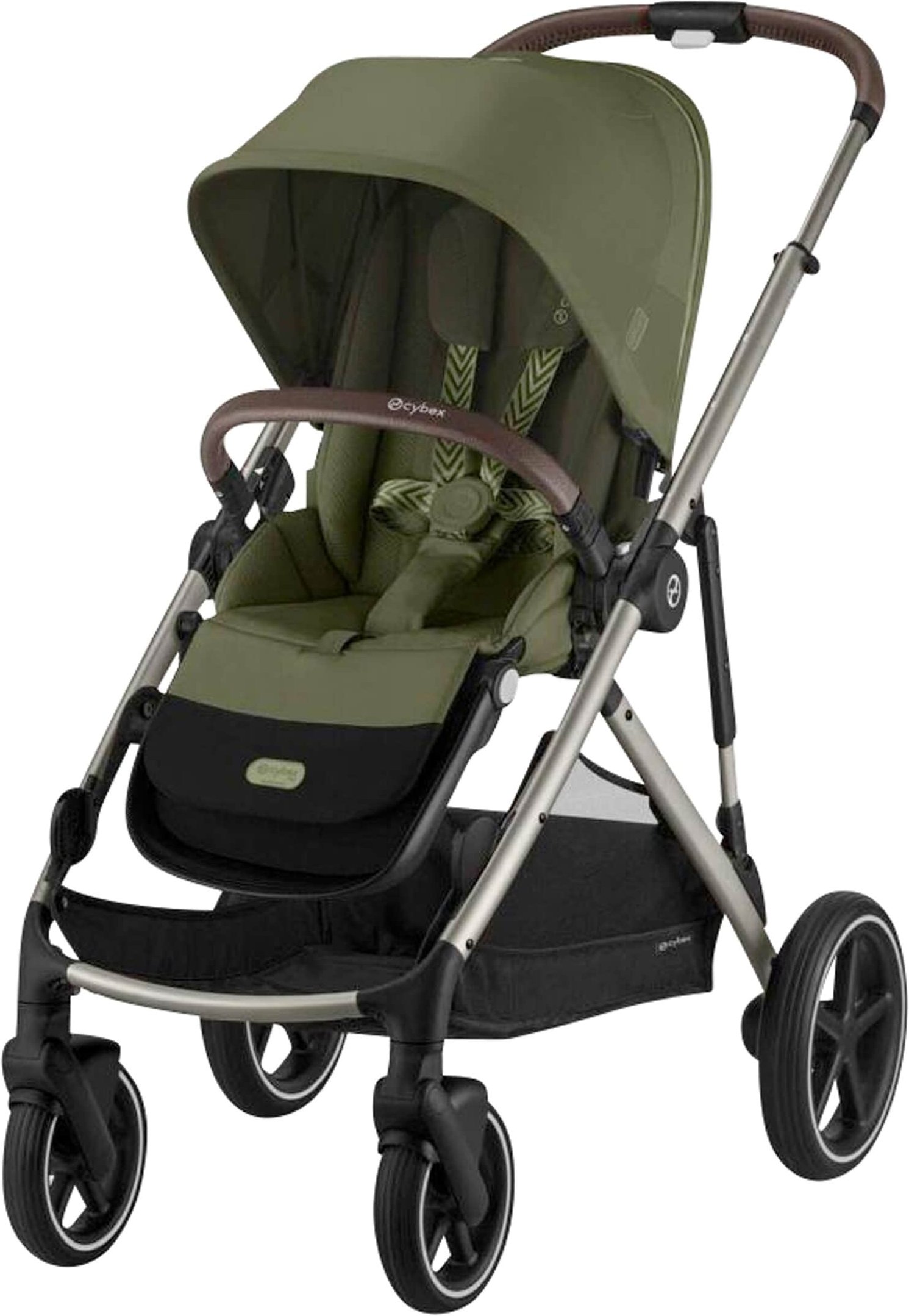 Cybex Gold Zwillings- und Kinderwagen Geschwisterwagen Gazelle S gruen