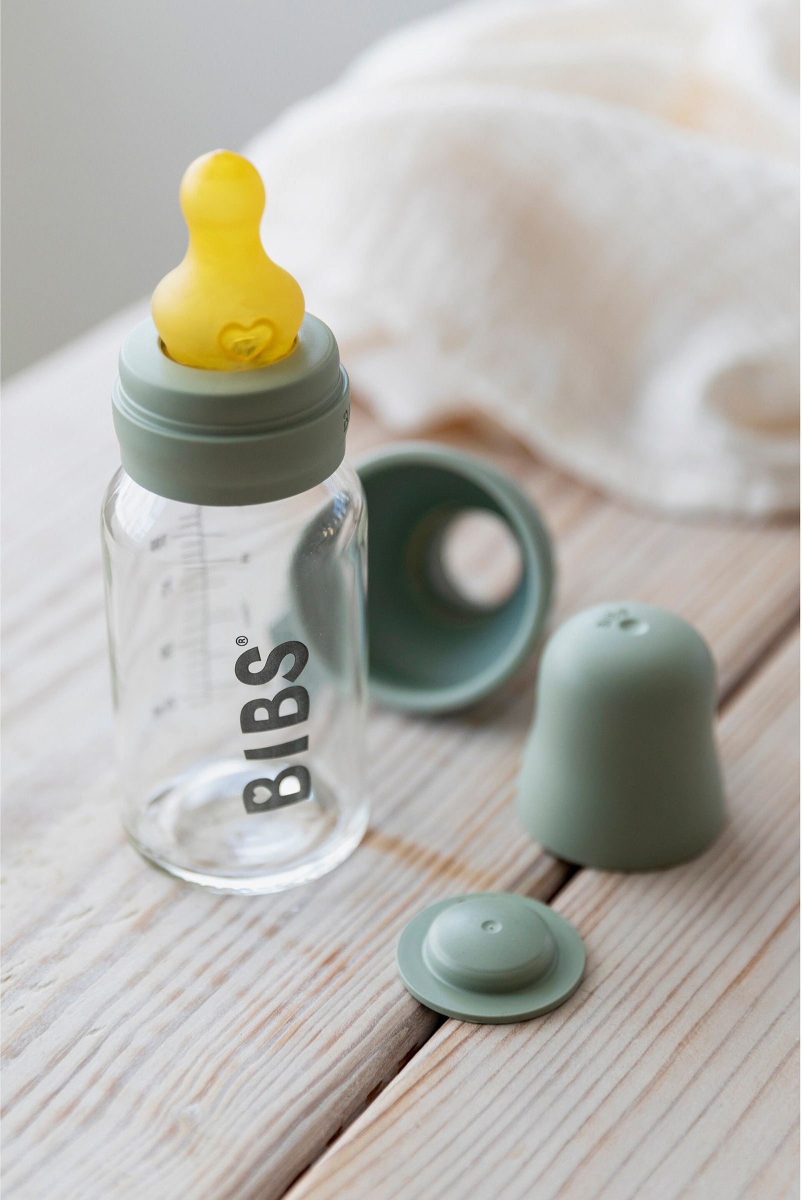 Bibs Babyflasche aus Glas, 120 ml, ab 0M