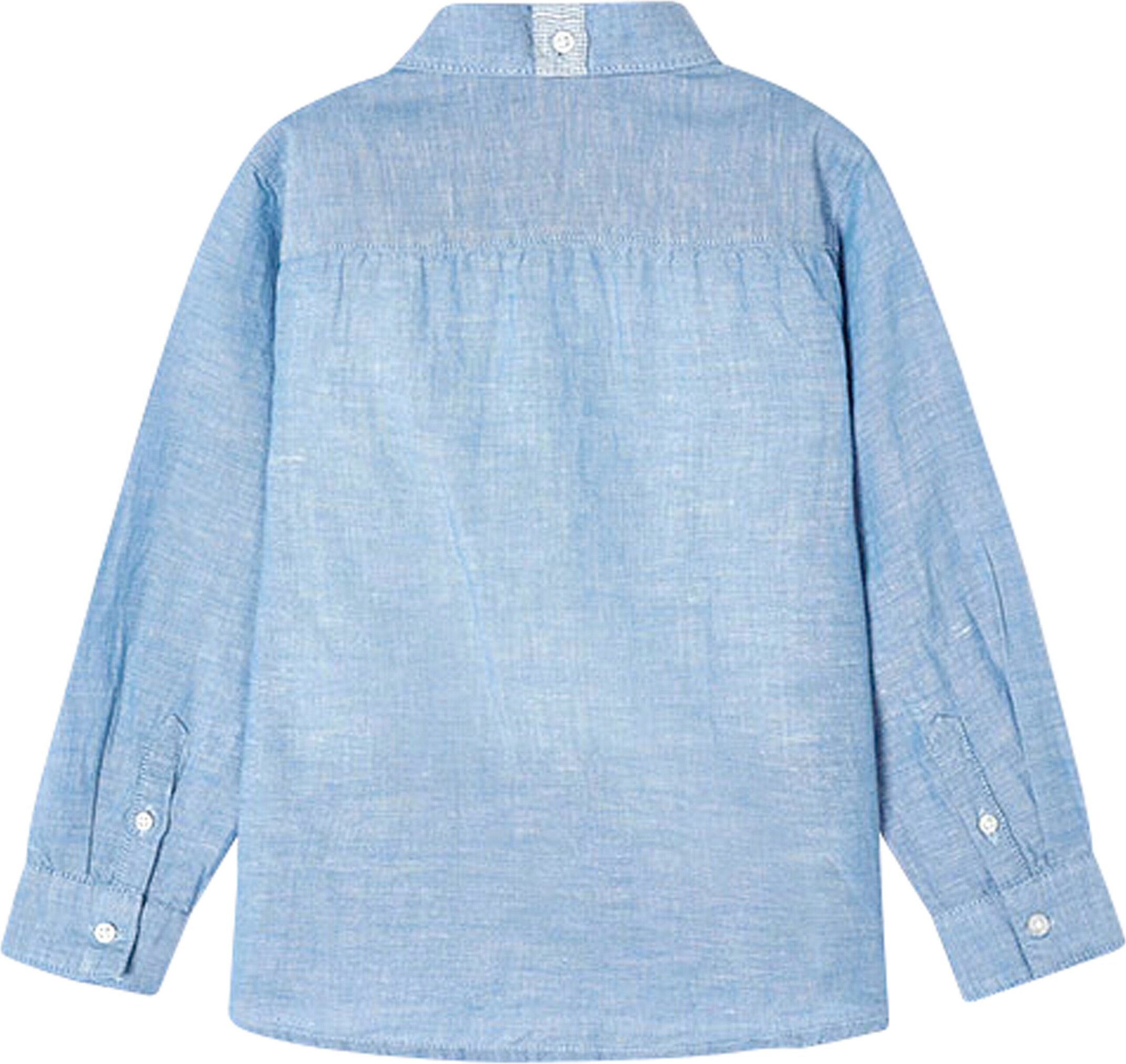 Thumbnail - Mayoral Chambray-Hemd langarm Leinenanteil