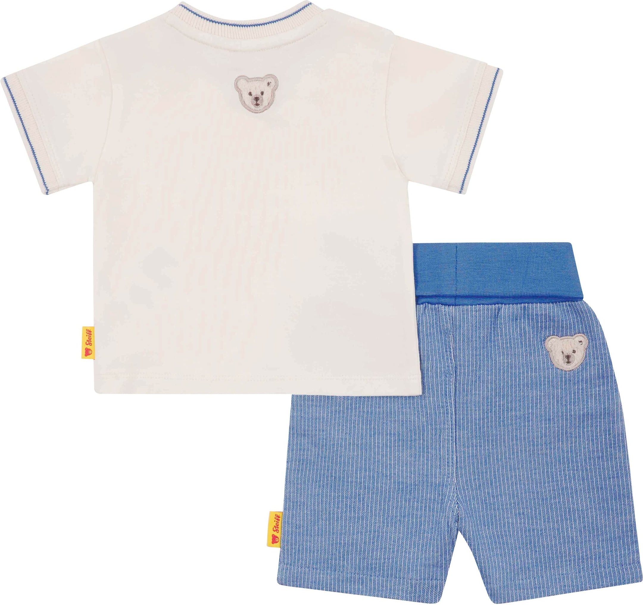 Steiff 2-tlg. Set T-Shirt und Shorts Struktur