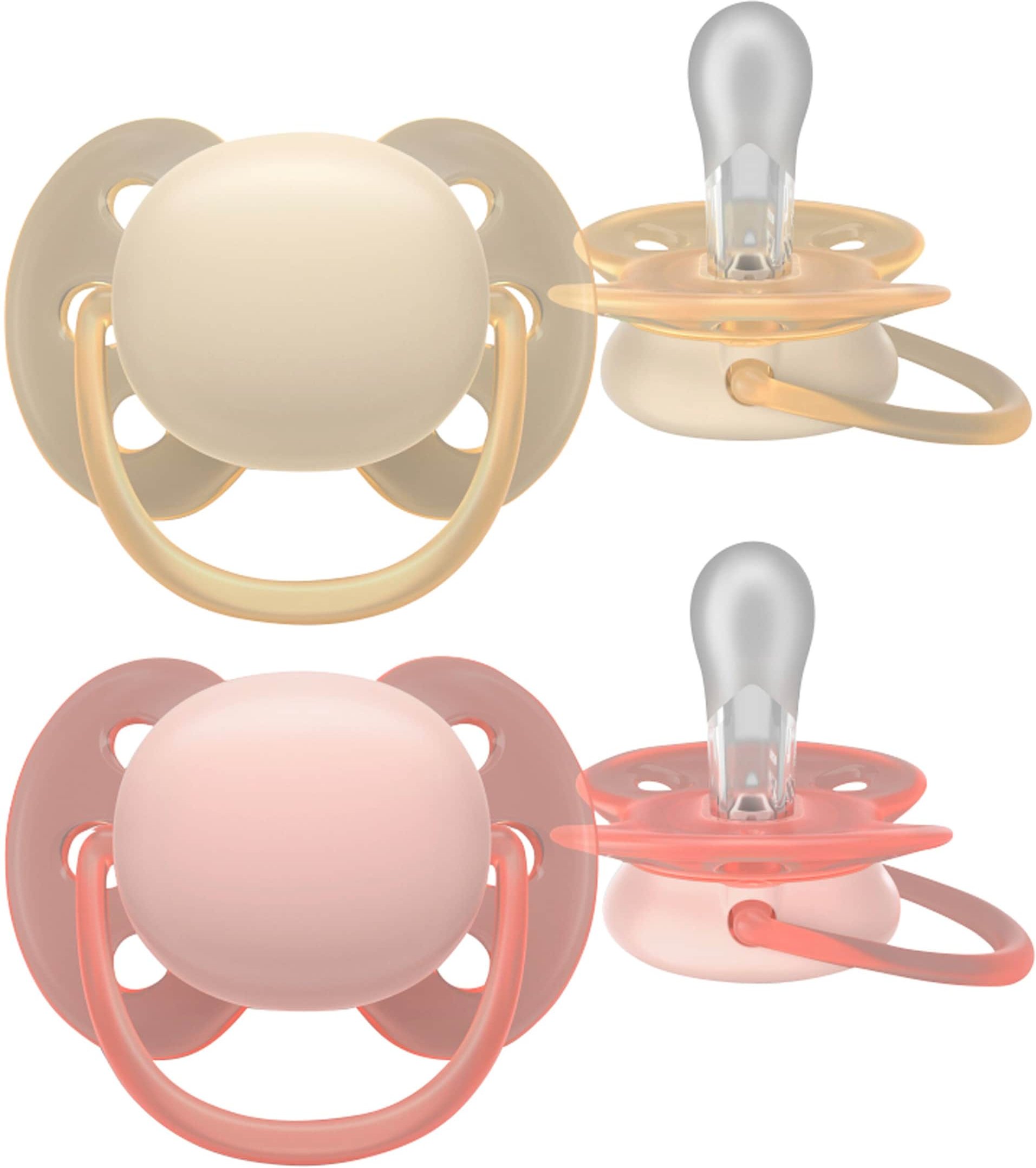 Philips Avent 2er-Pack Schnuller ultra soft, 0-6M