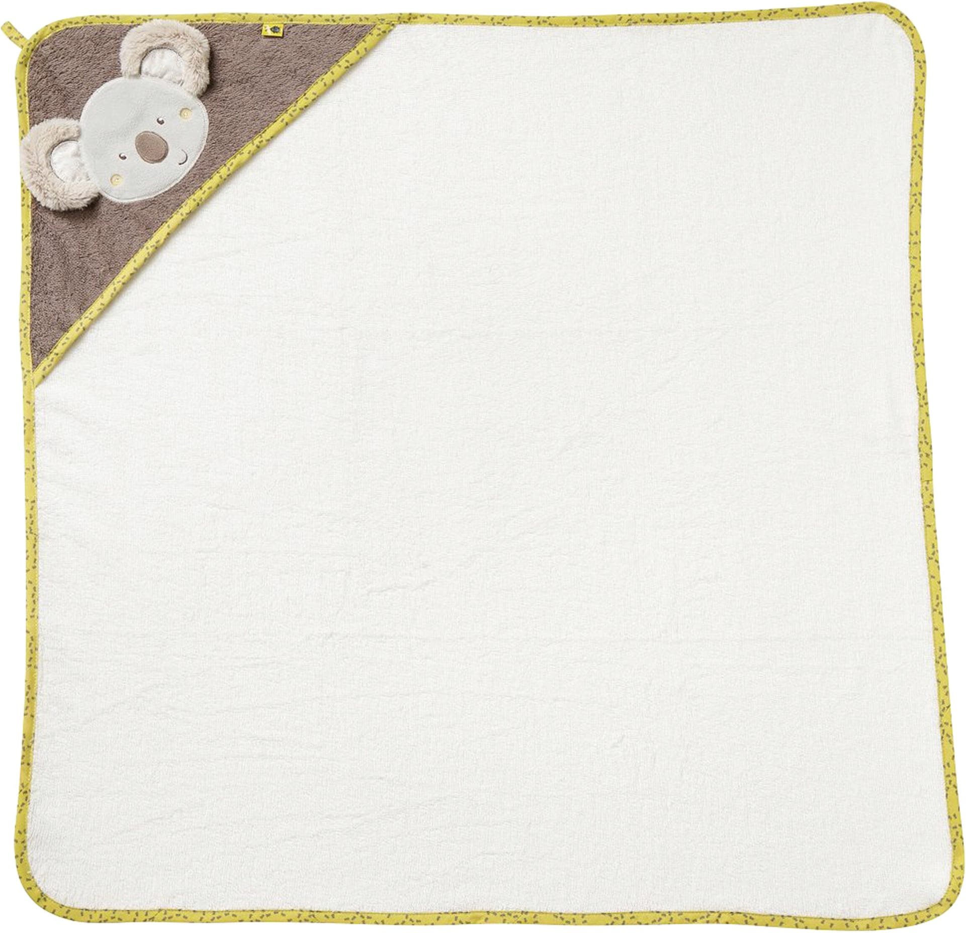 Fehn Kapuzenbadetuch 80x80 cm natur