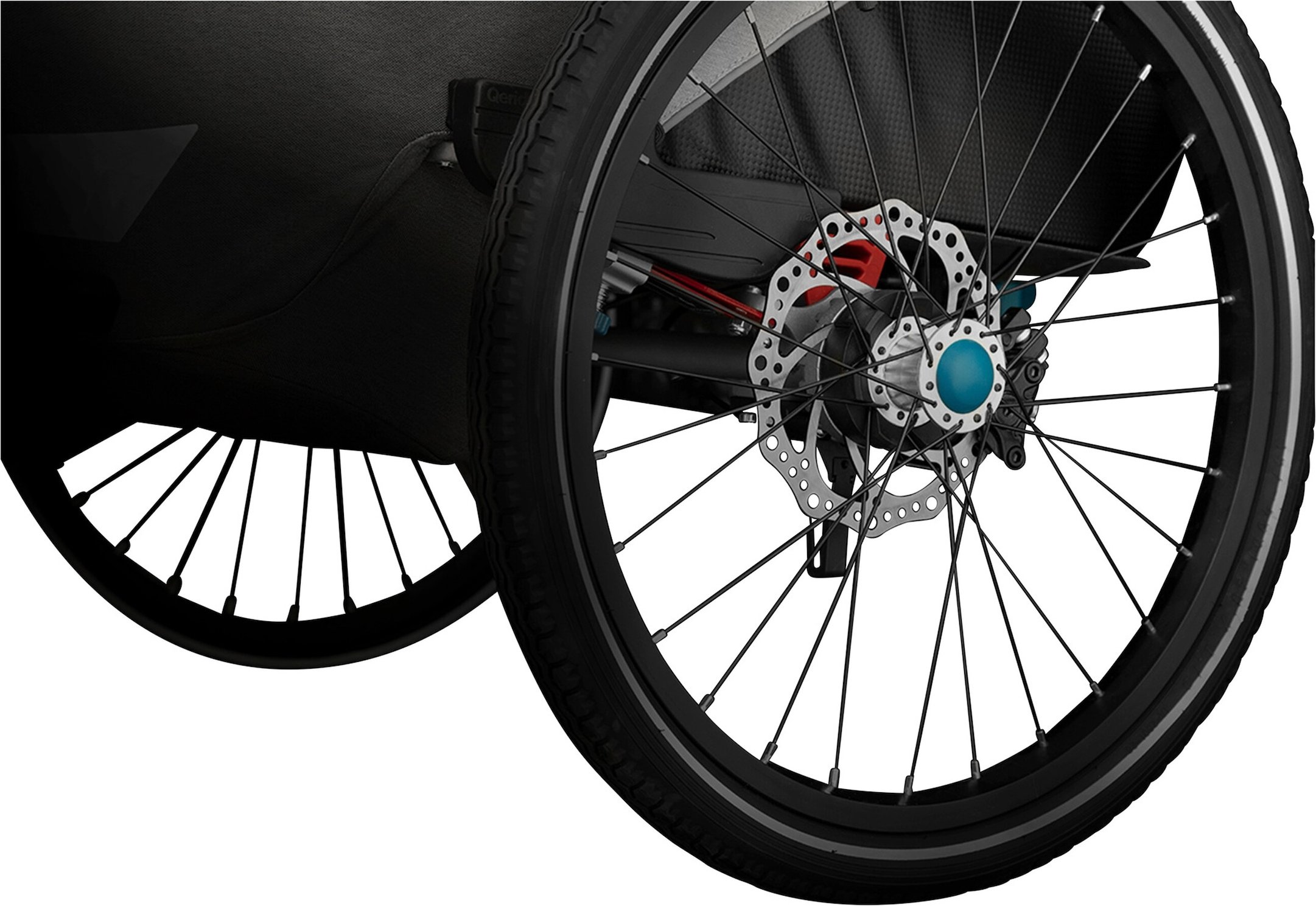 Qeridoo Scheibenbremsen Nachrüstset für Fahrradanhänger ab Baujahr 2020