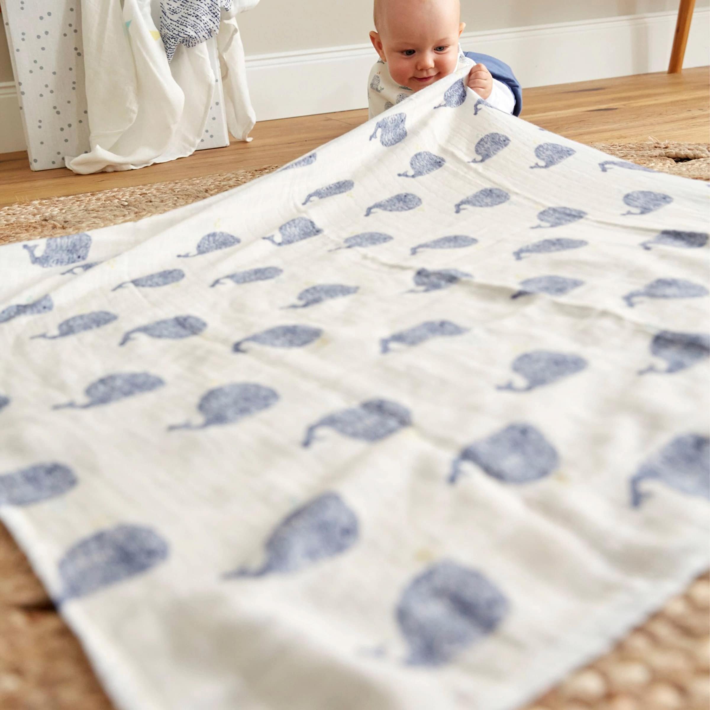 Thumbnail - Lässig 3er-Pack Mullwindel Soft Swaddle L 80x80 cm