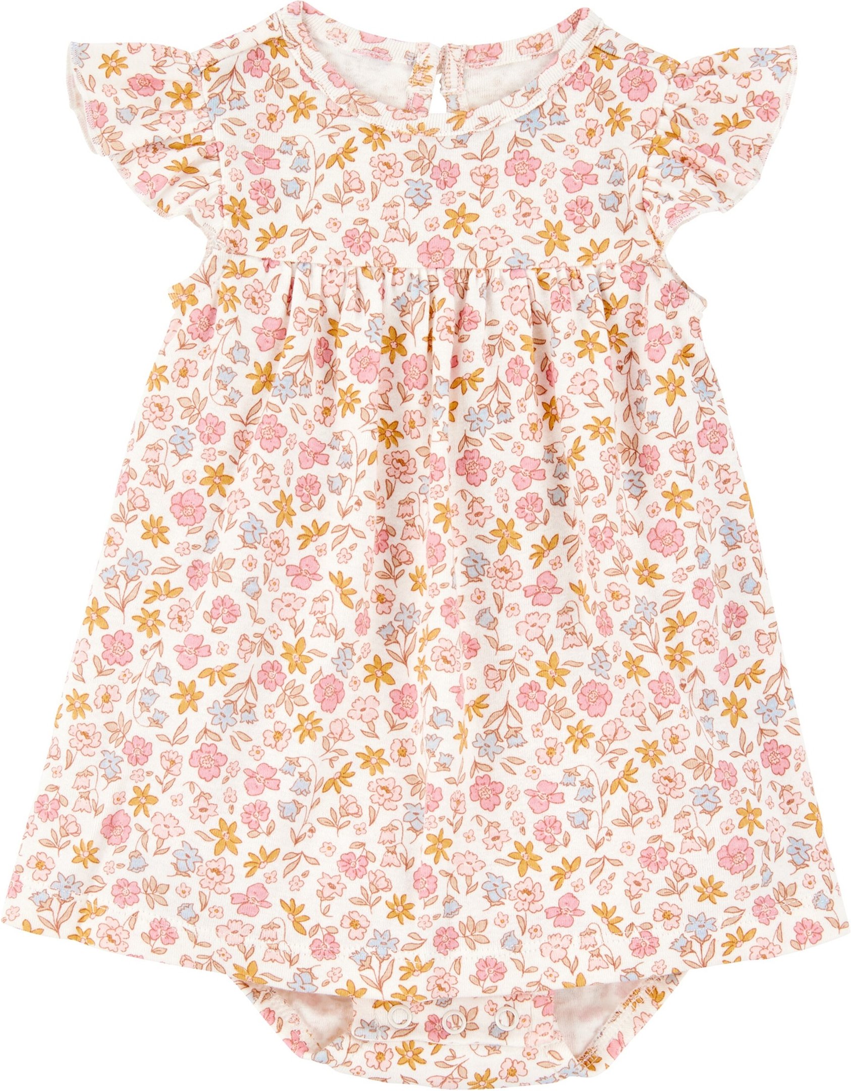 Carter's 2-tlg. Set Bodykleid kurzarm und Jacke Blumen