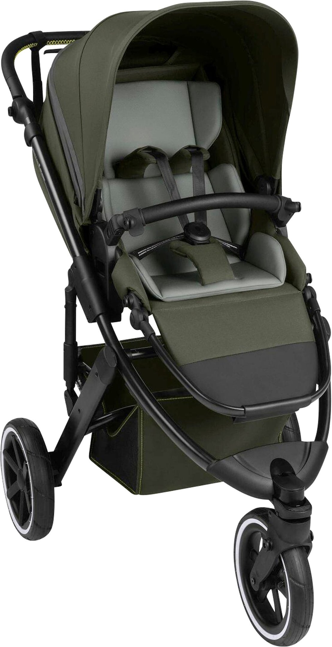 Abc Design Kombikinderwagen Salsa 5 Run Trio-Set inkl. Wickeltasche, Sonnenschirm, Regenschutz und Becherhalter gruen