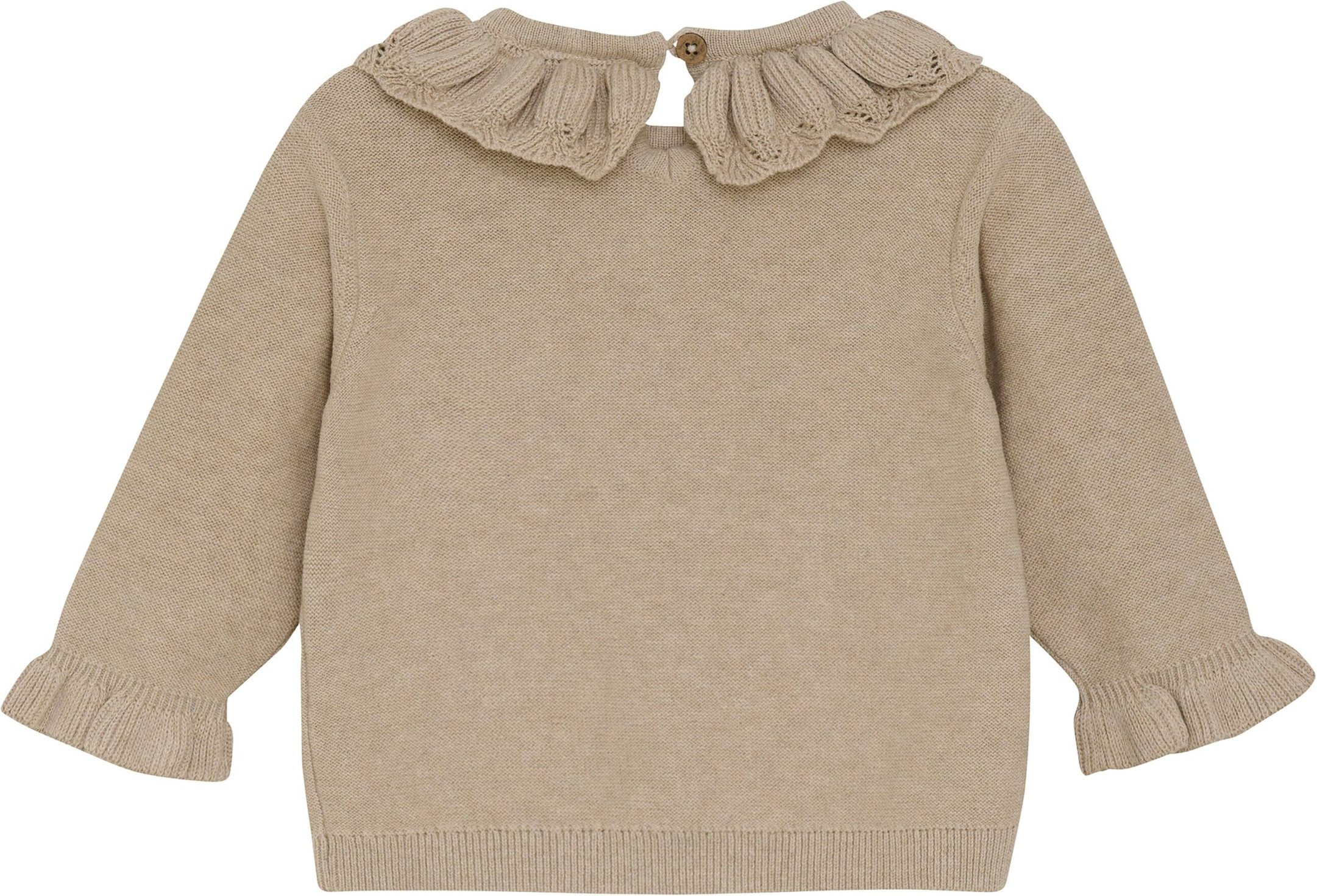 Thumbnail - Minymo Pullover Rüschenkragen Blumen