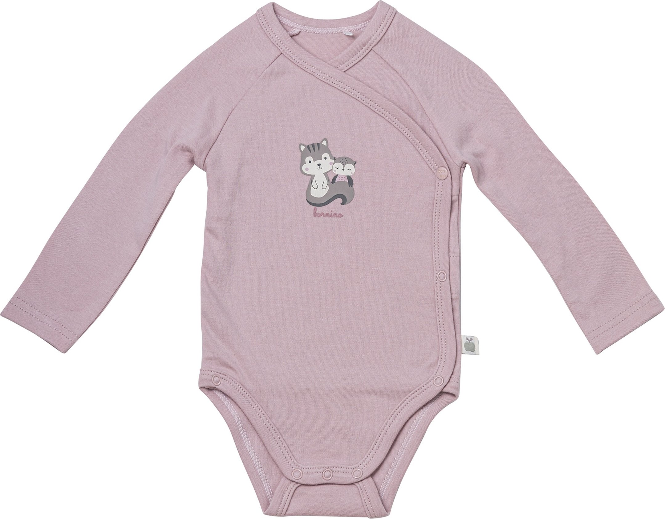 Thumbnail - Bornino Cozy Time 2er-Pack Wickelbodys langarm Cozy Friends