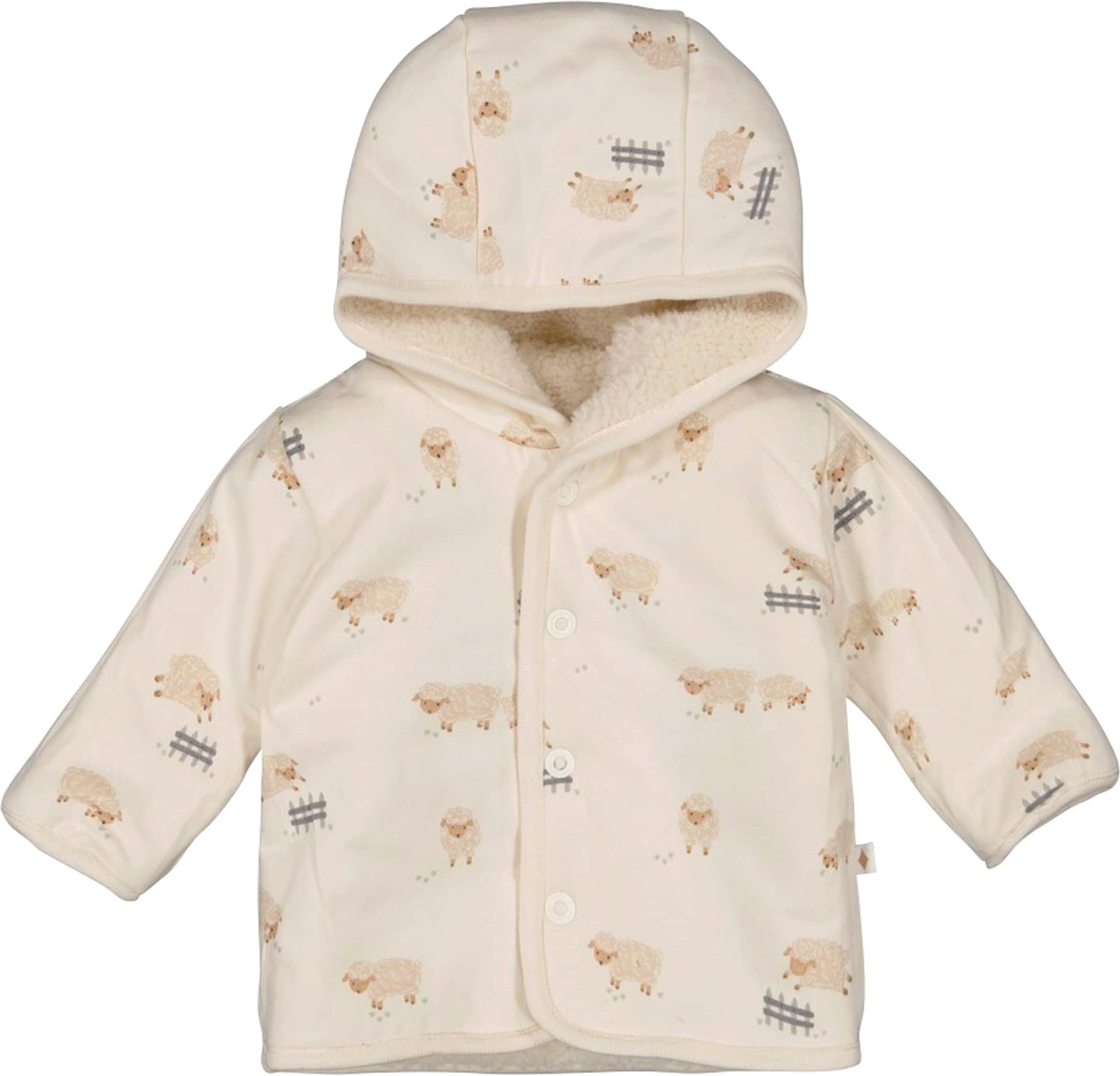 Feetje Plüsch-Wendejacke mit Kapuze Schafe