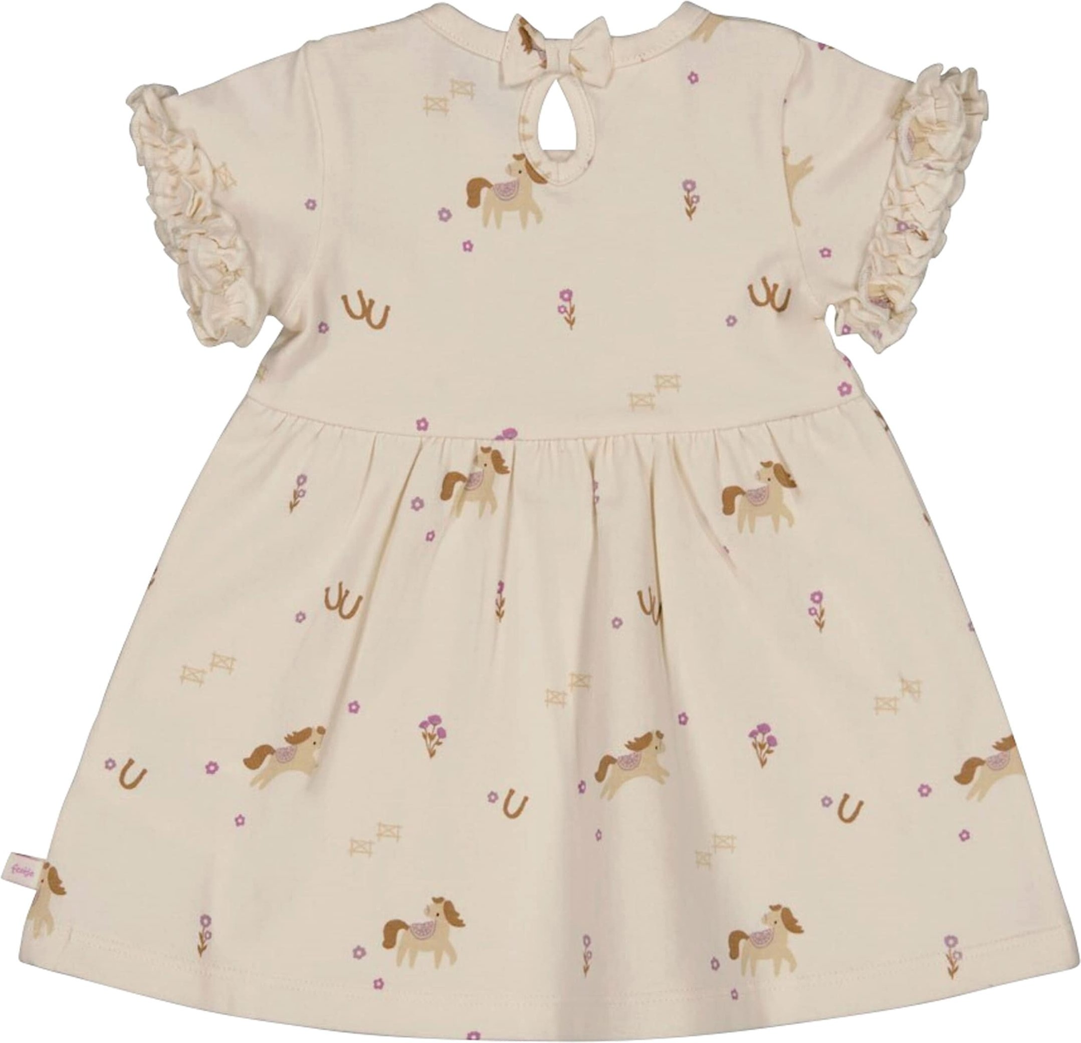 Feetje Kleid kurzarm Pferde Blumen