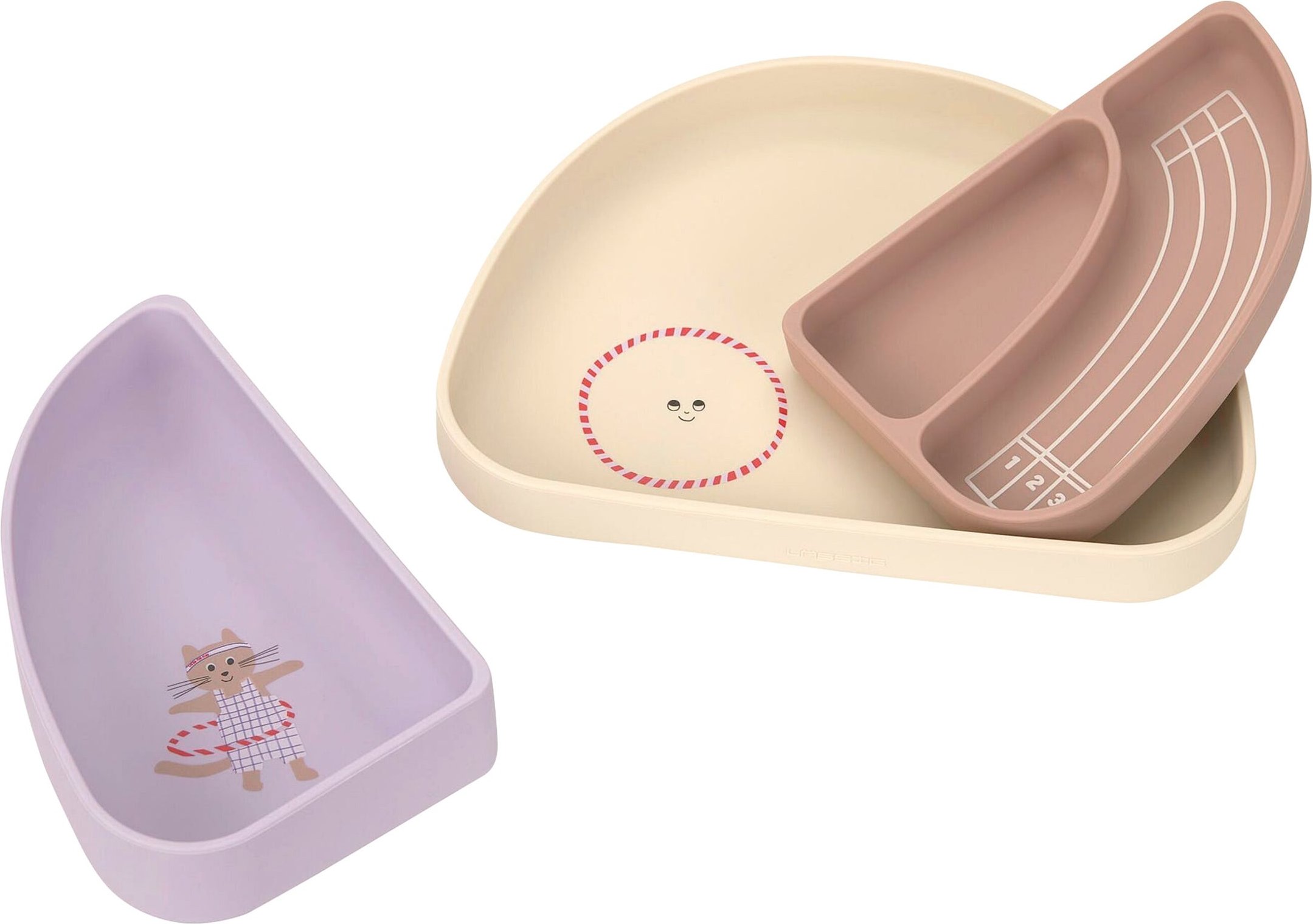 Lässig 3-tlg. Silikon Teller Set