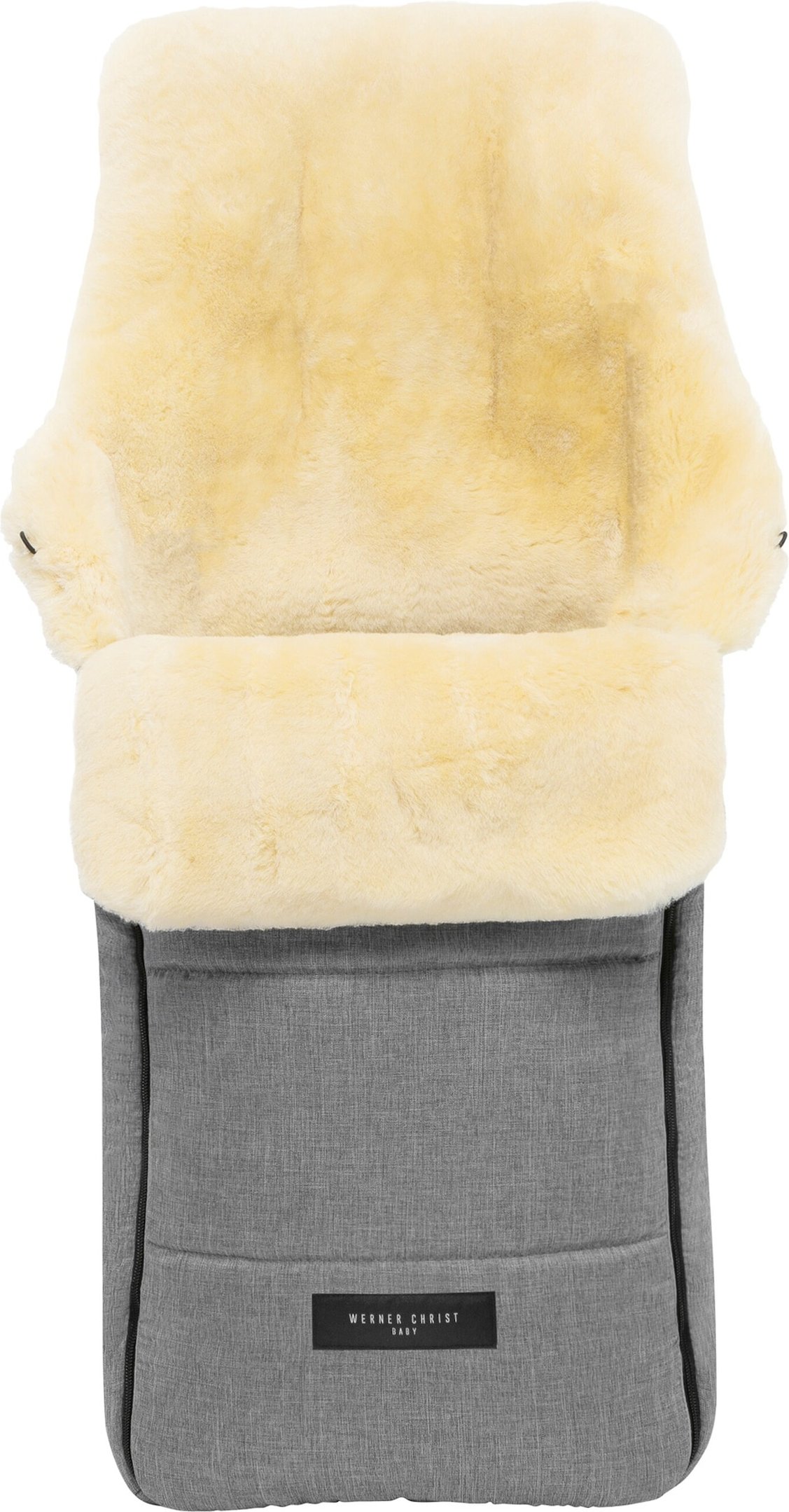 Werner Christ Baby Lammfell-Fußsack Arosa grau