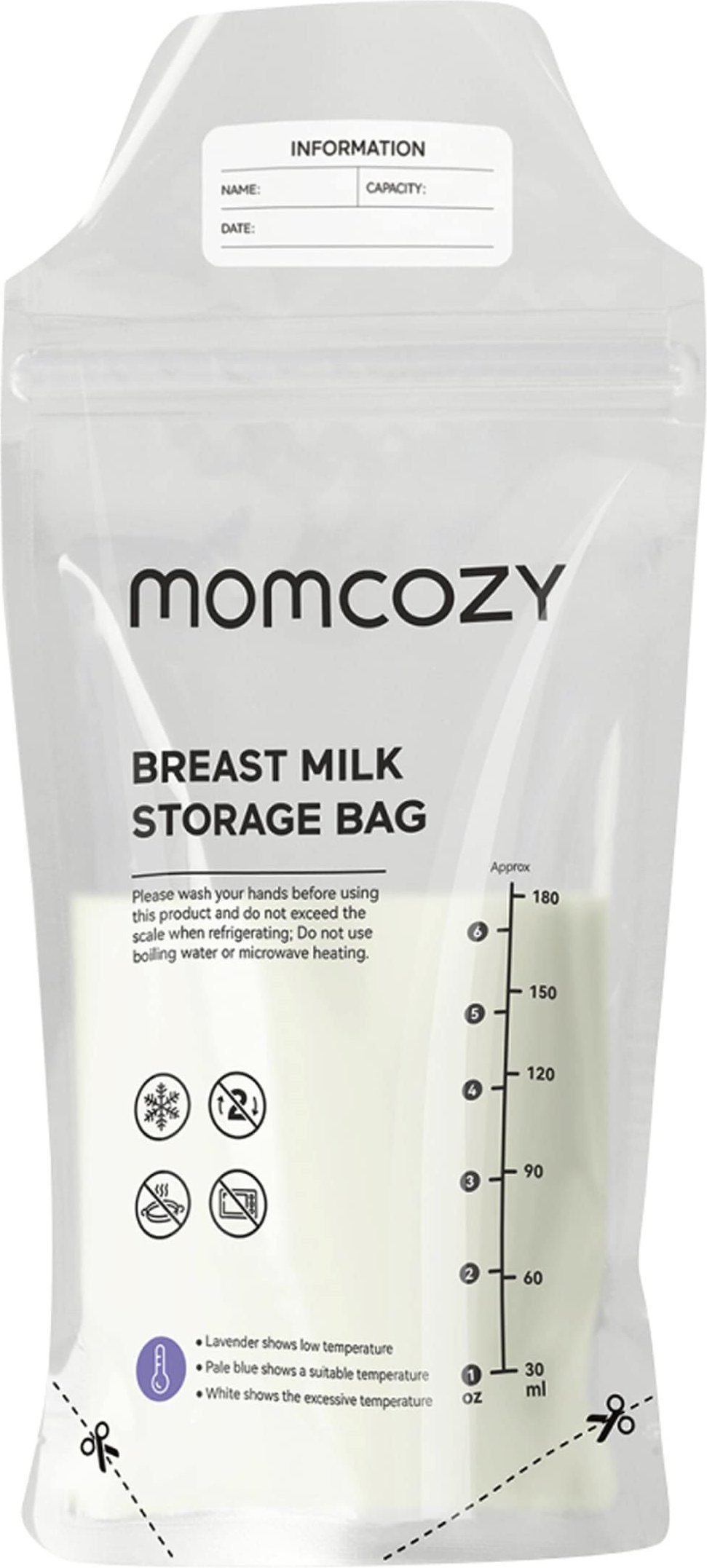 Momcozy Muttermilchbeutel, 180 ml