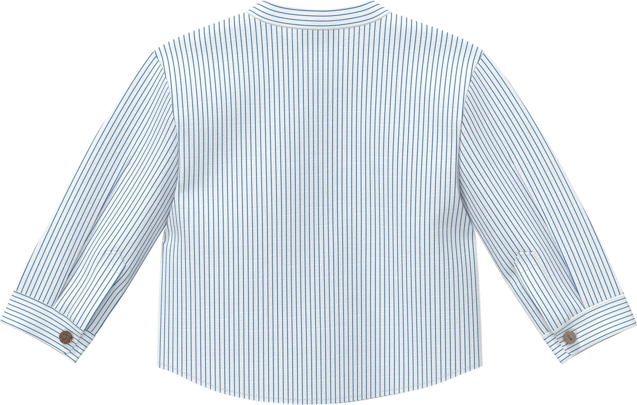 S.Oliver Hemd langarm mit Stehkragen Ringel