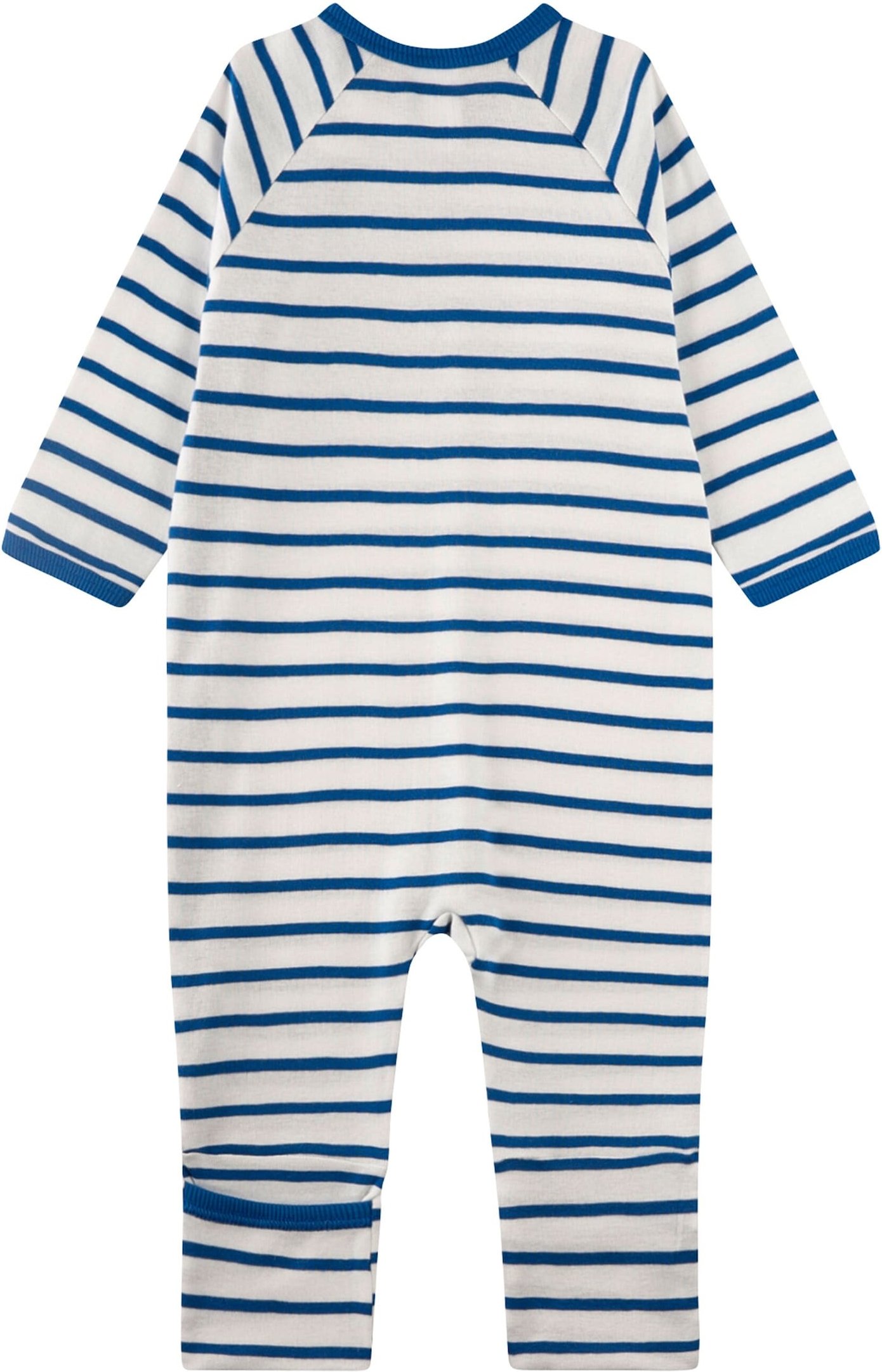 Sanetta Schlafoverall mit Klappfuß Traktor Ringel