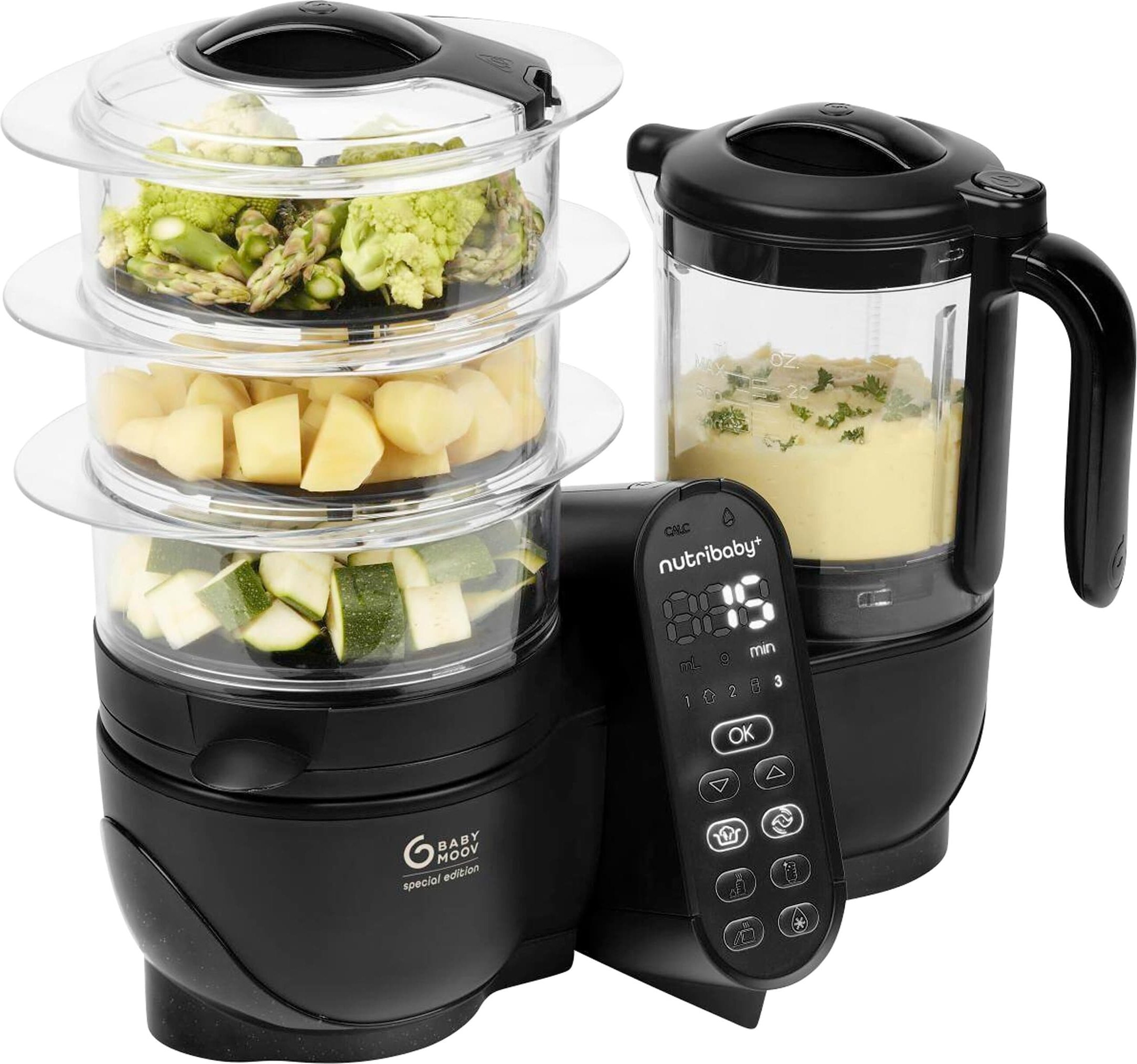 Babymoov Babynahrungszubereiter und Sterilisator Nutribaby Plus XL