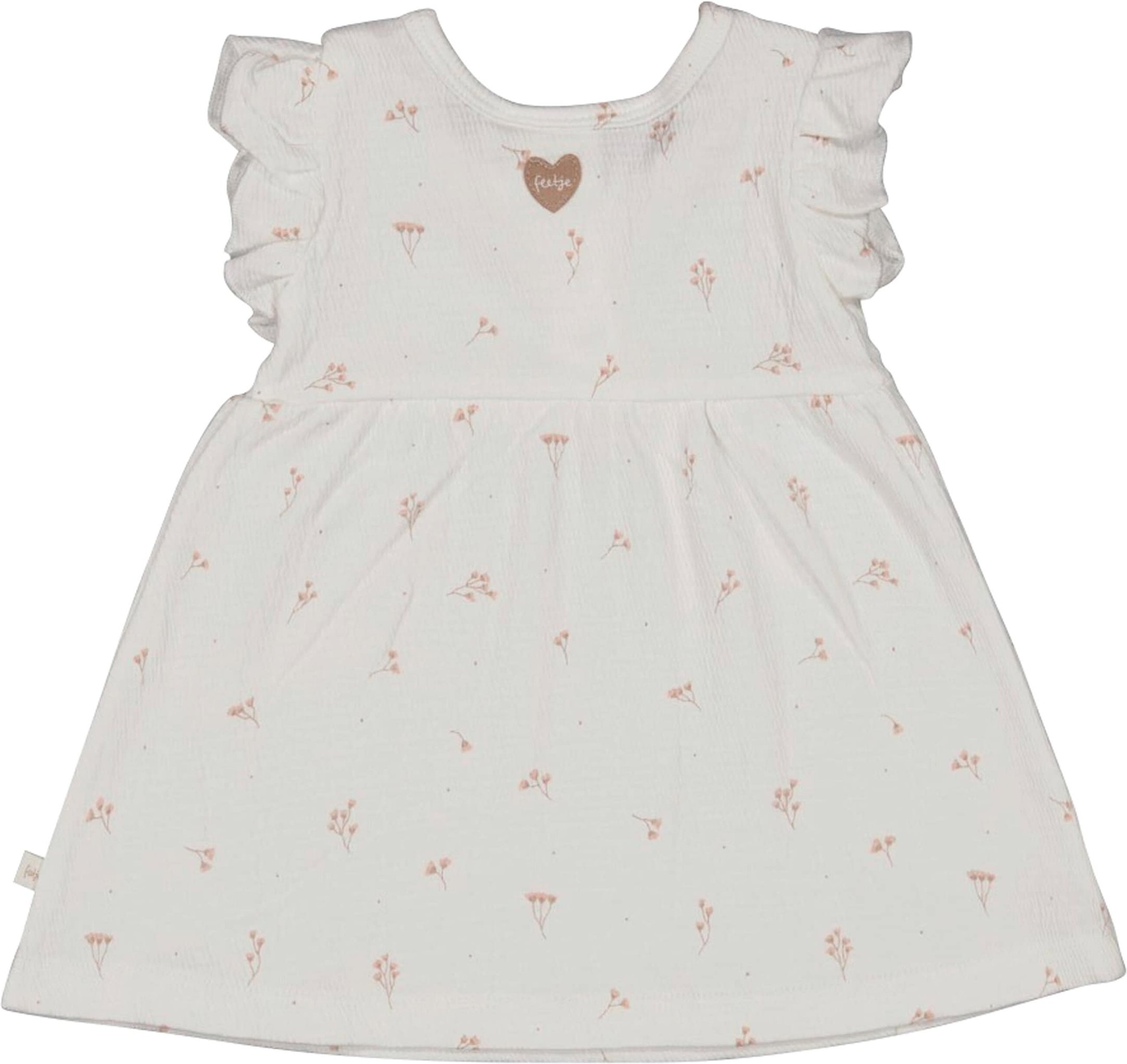 Feetje Kleid mit Flügelarm Blumen gekreppt