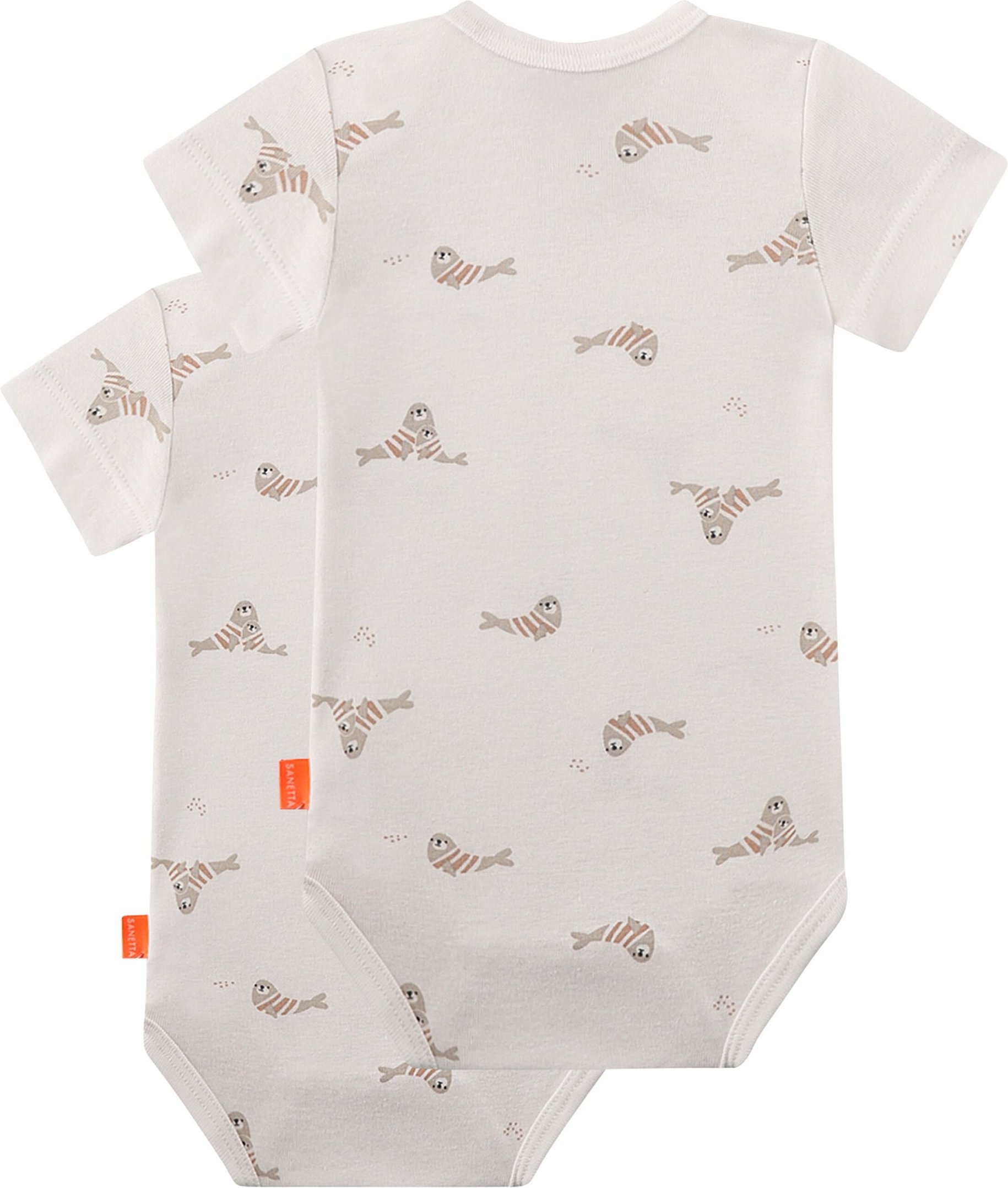 Sanetta 2er-Pack Bodys kurzarm Walross