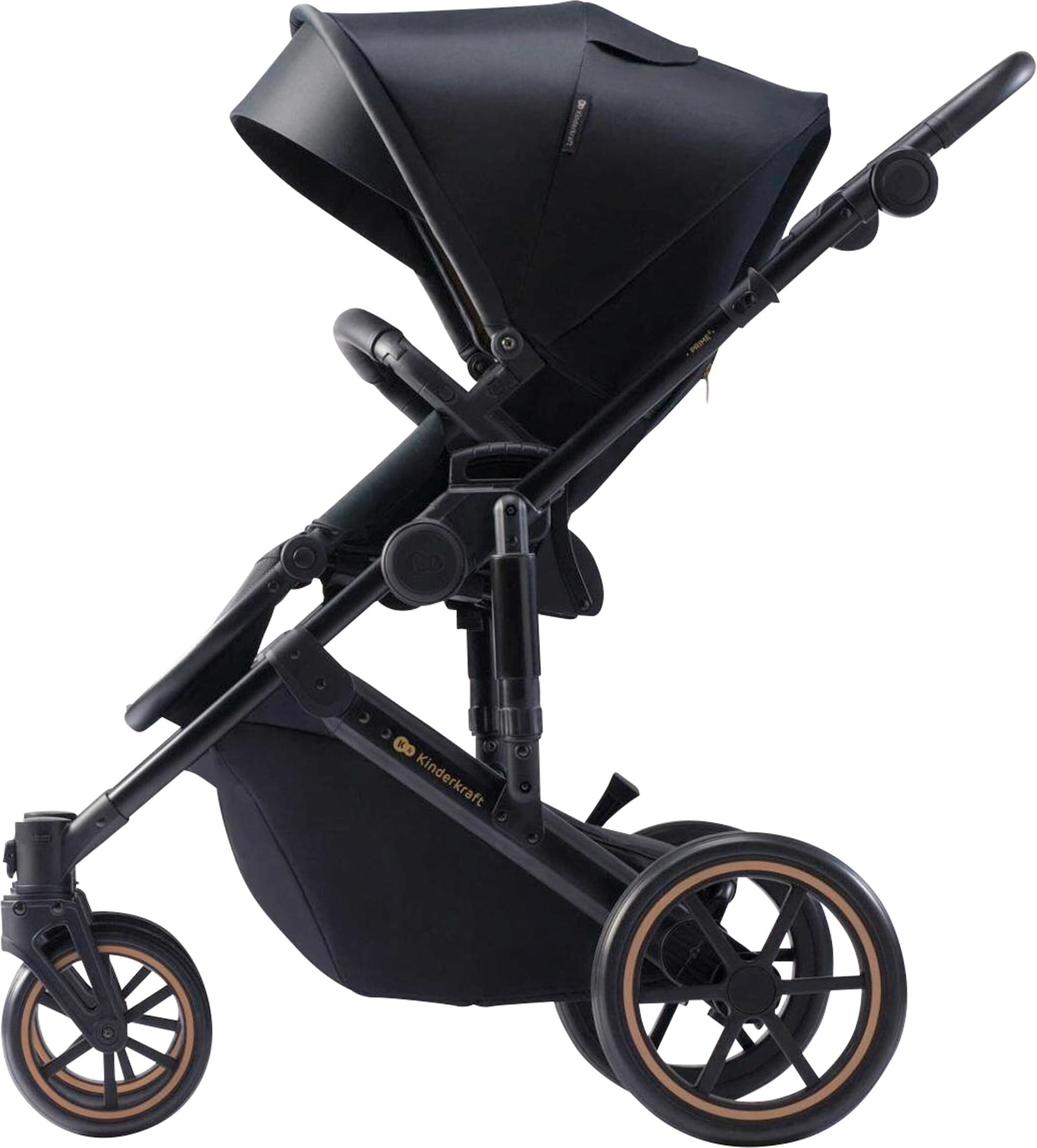 Kinderkraft Kombikinderwagen PRIME 2 Trio-Set inkl. Babyschale MINK PRO i-Size schwarz