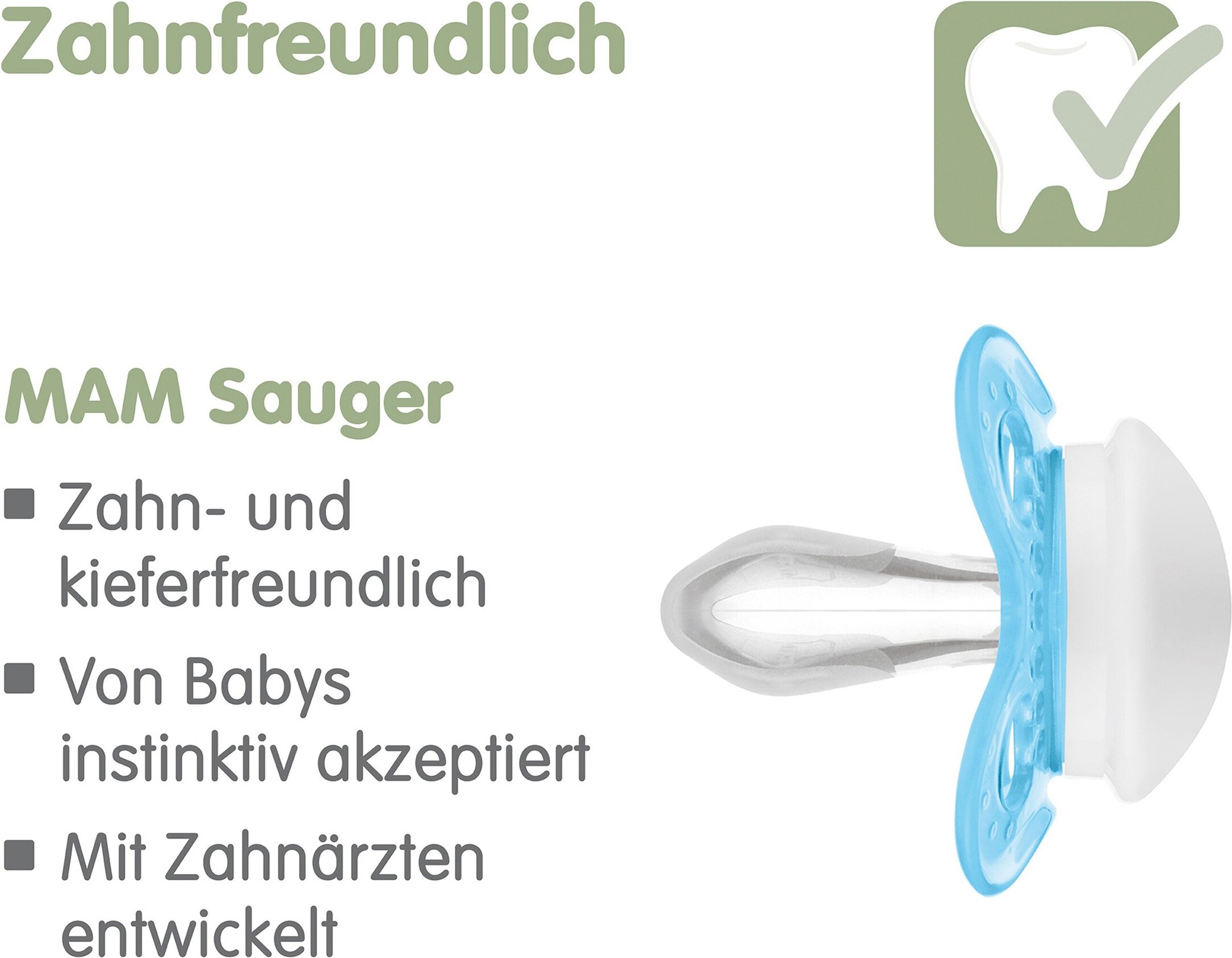 Mam 2er-Pack Schnuller Original Silikon, 0-6M