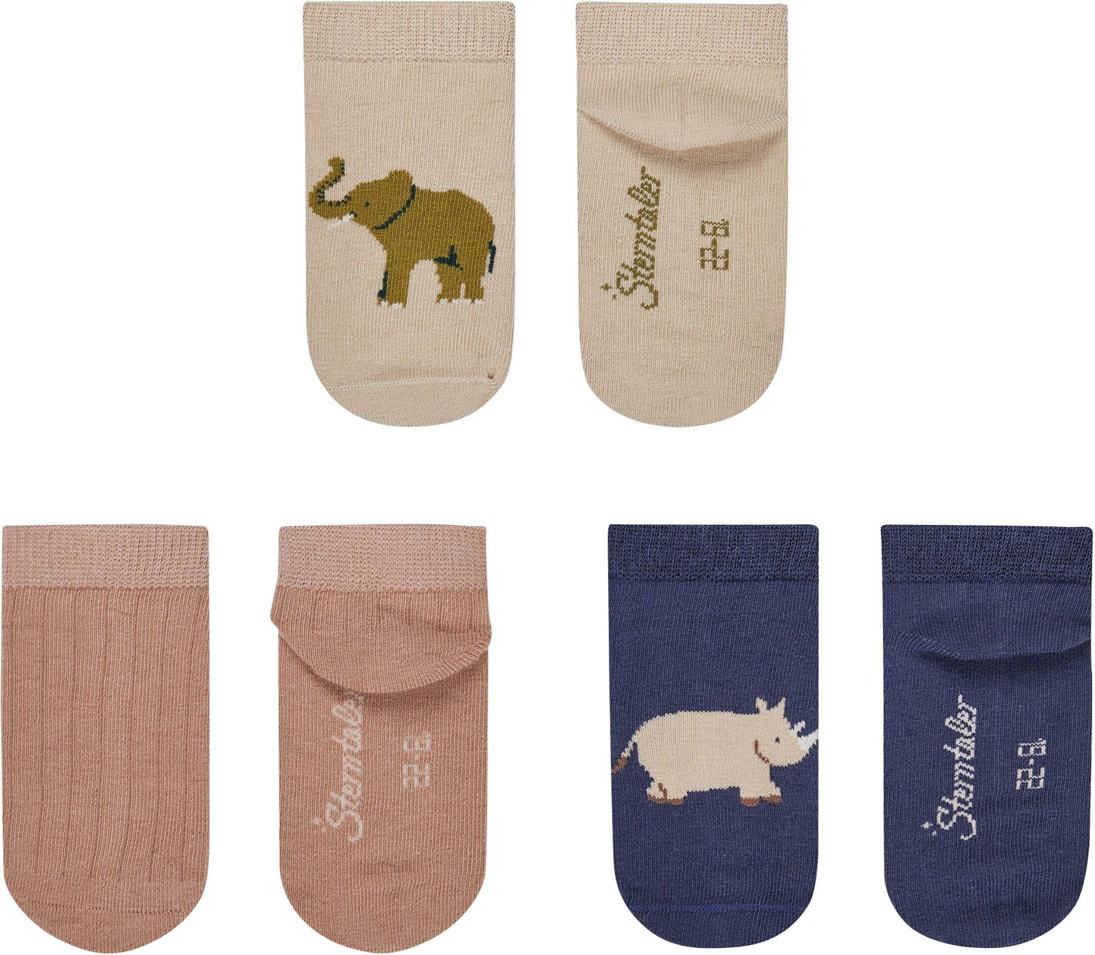 Sterntaler 3er-Pack Sneakersocken Safari