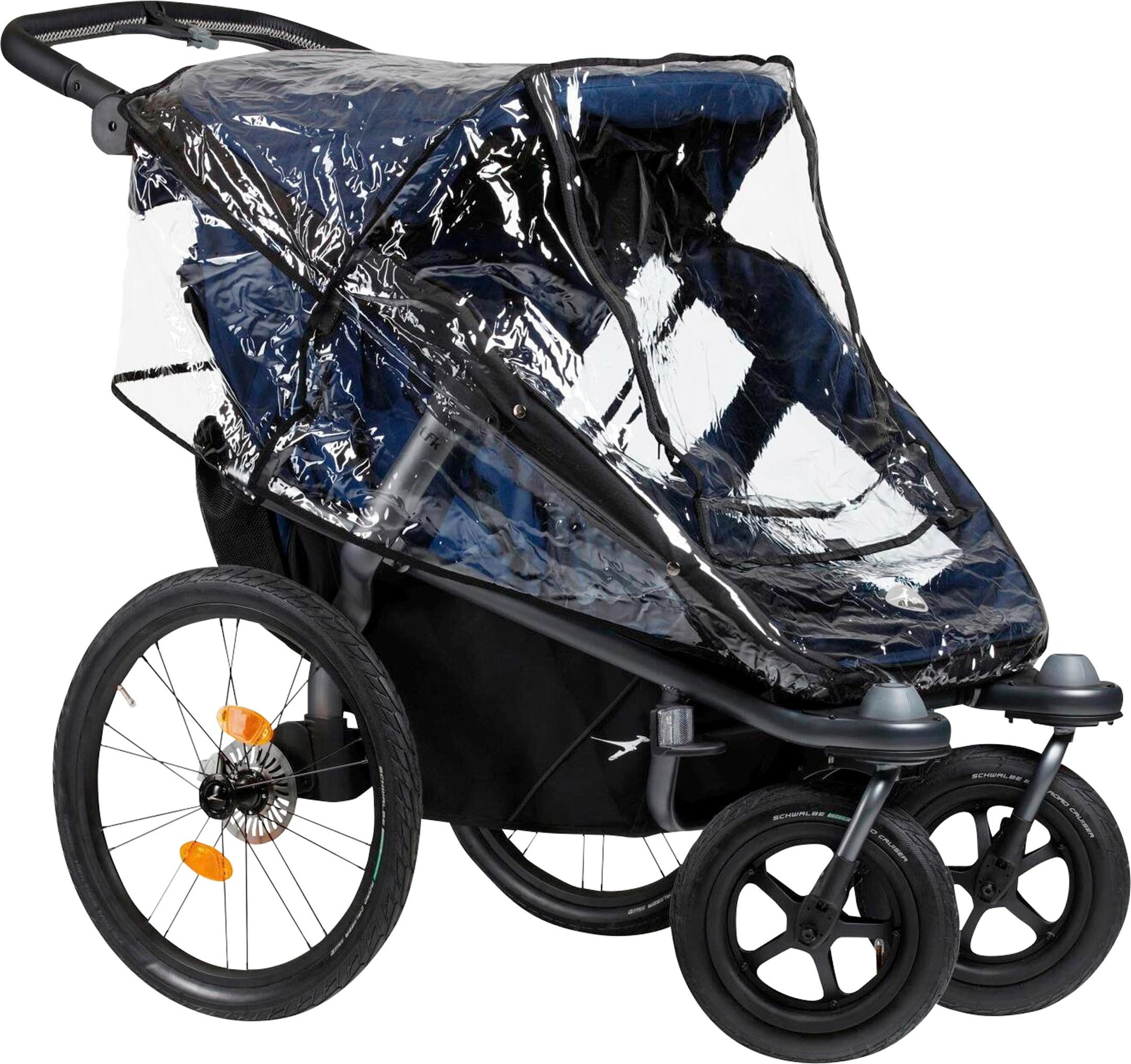 Tfk Regenschutz für mono, pro Folgesitz transparent | schwarz