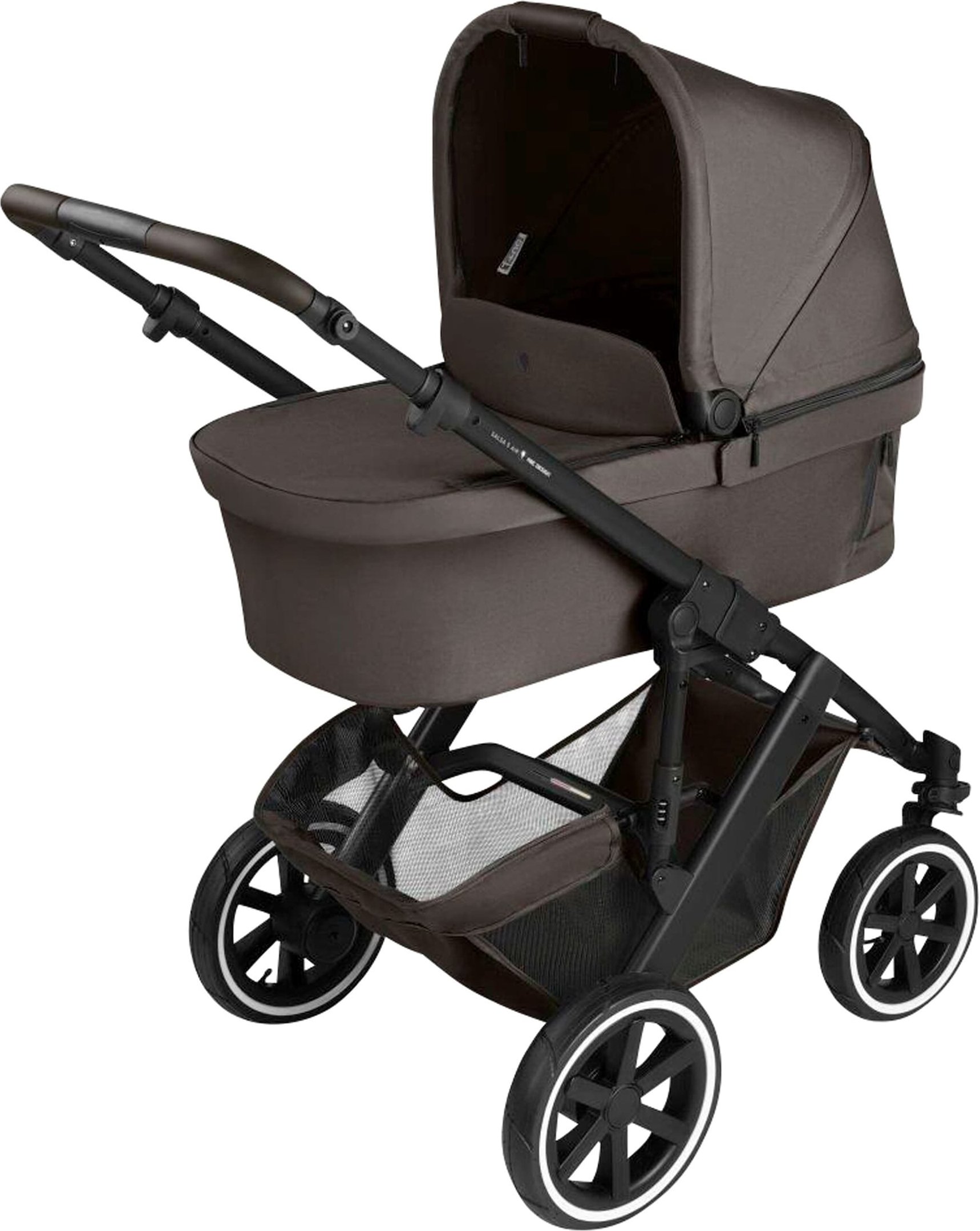 Abc Design Kombikinderwagen Salsa 5 Air Starter-Set inkl. Wickeltasche Urban, Fußsack für Tulip braun