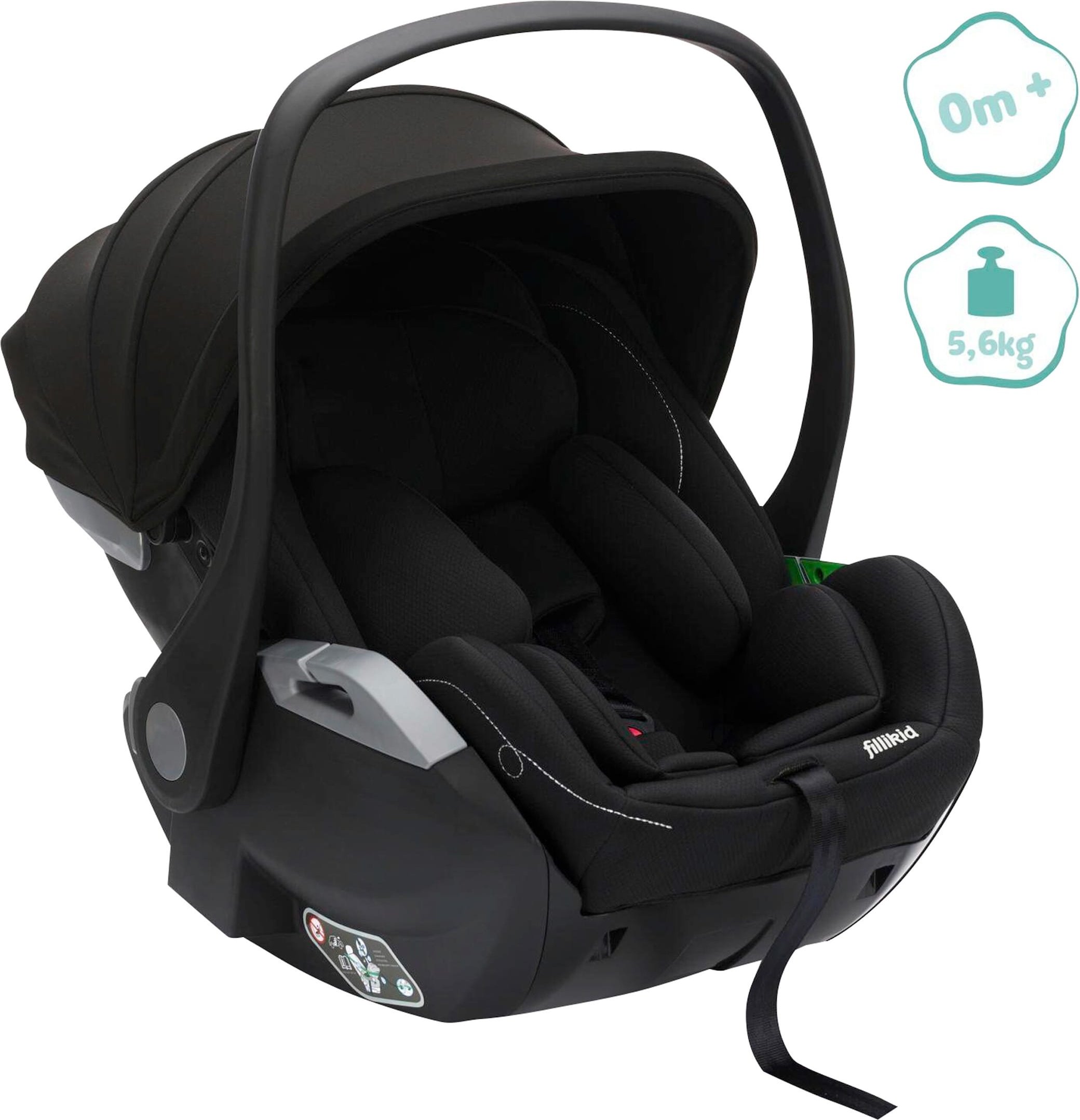 Fillikid Babyschale inkl. Isofix-Basis