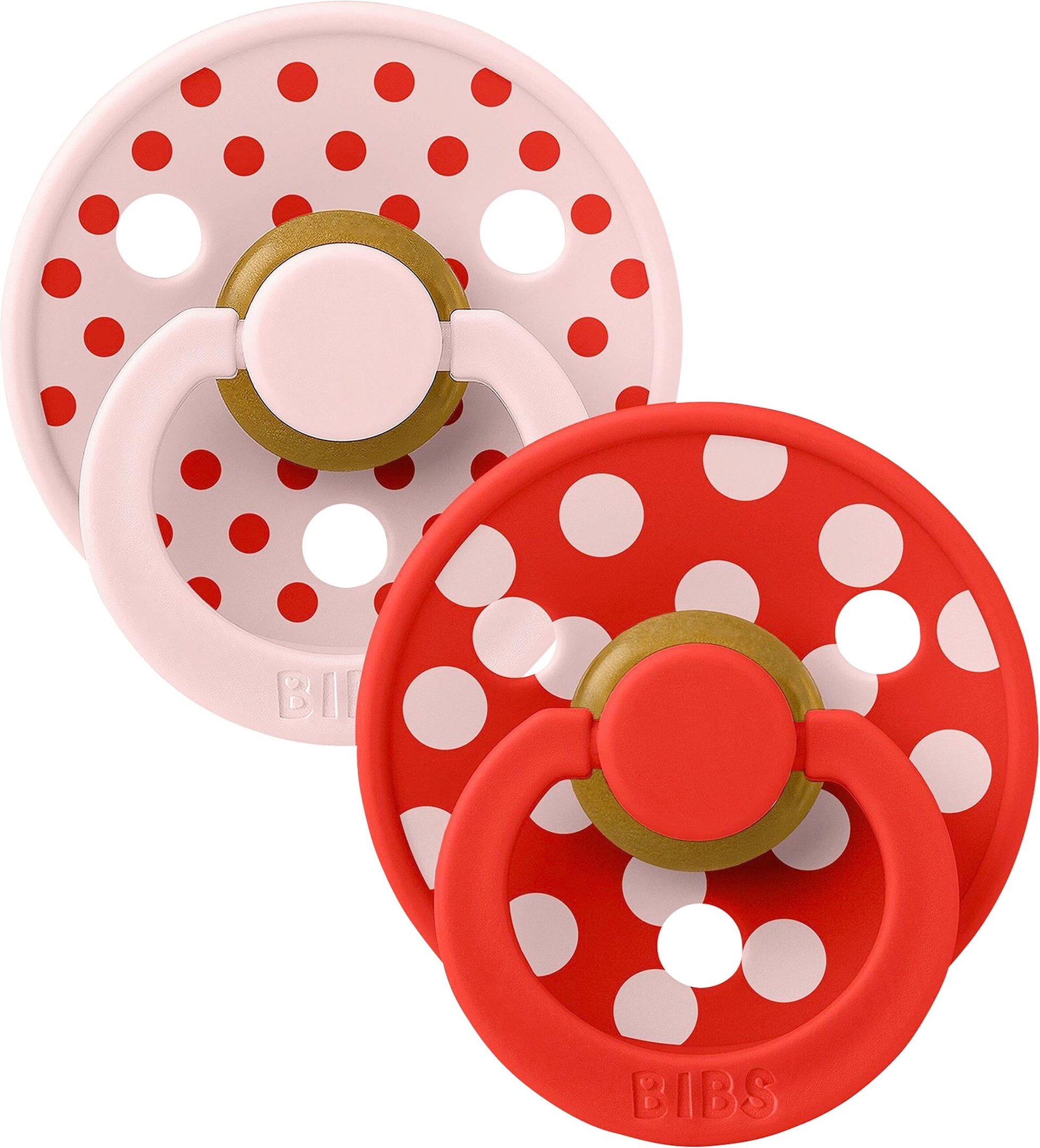 Bibs 2er-Pack Polka Collection Schnuller Latex, 0-6M
