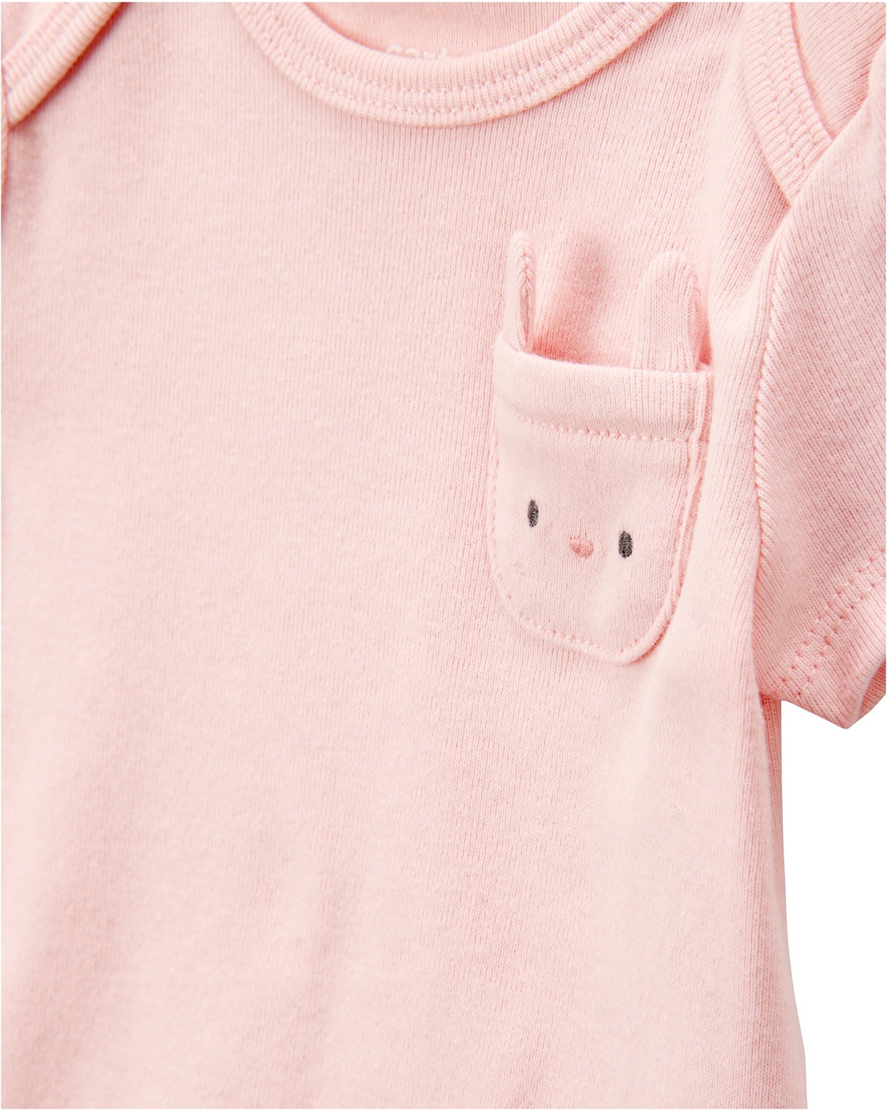 Carter's 5er-Pack Bodys kurzarm Farm Blumen Ajour Ringel