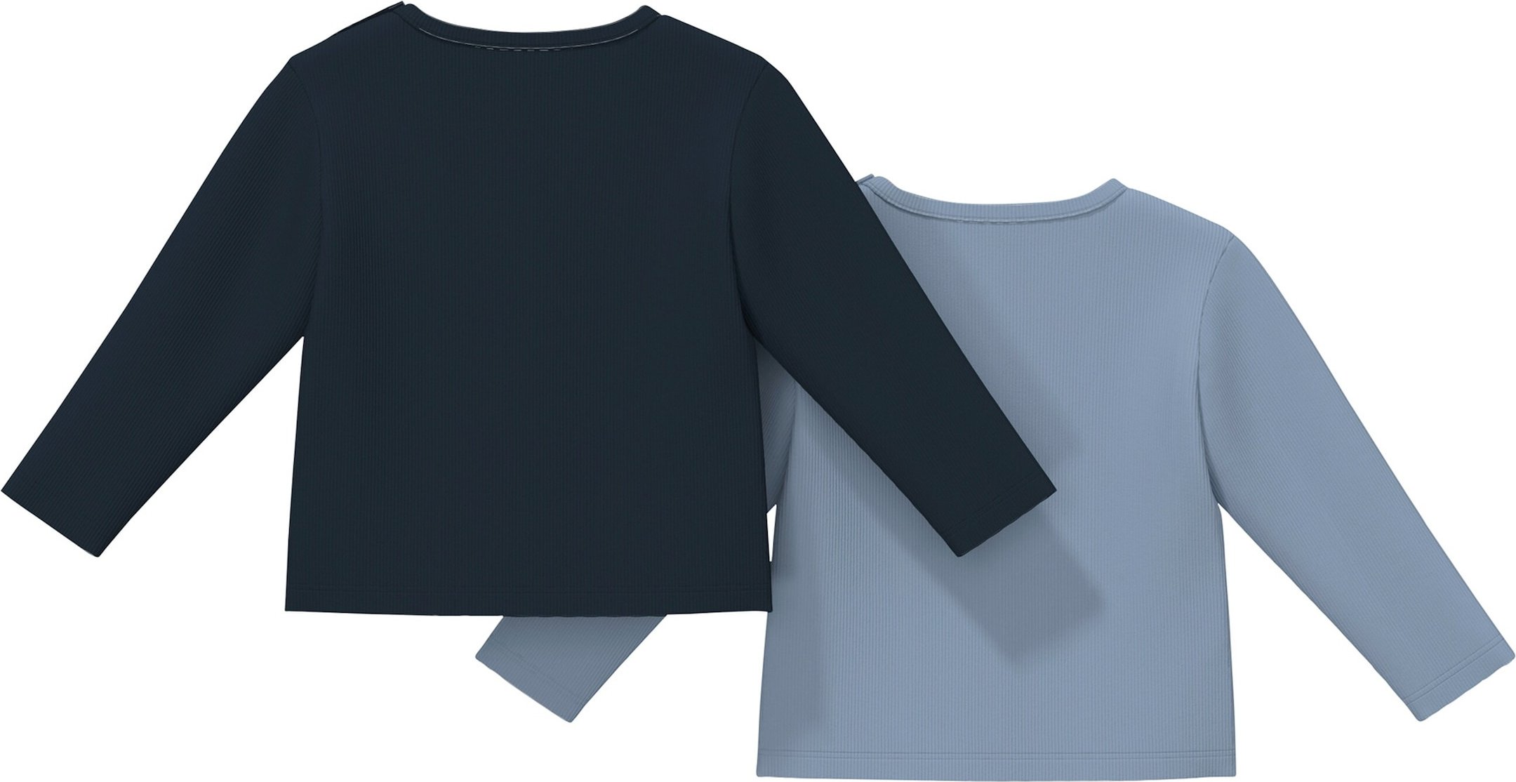 S.Oliver 2er-Pack Shirts langarm Rippqualität