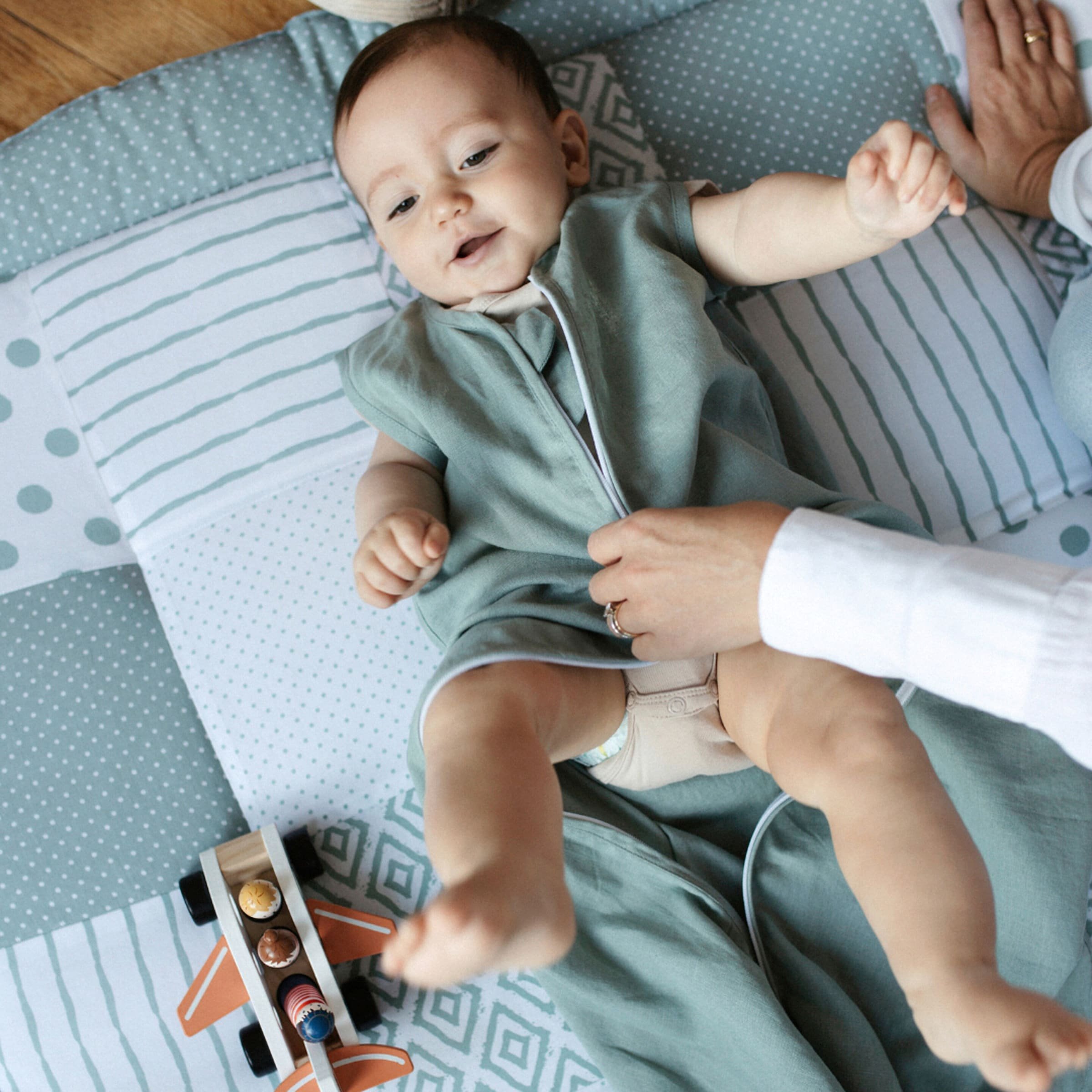 Emma & Noah Krabbeldecke Patchwork 140x140 cm