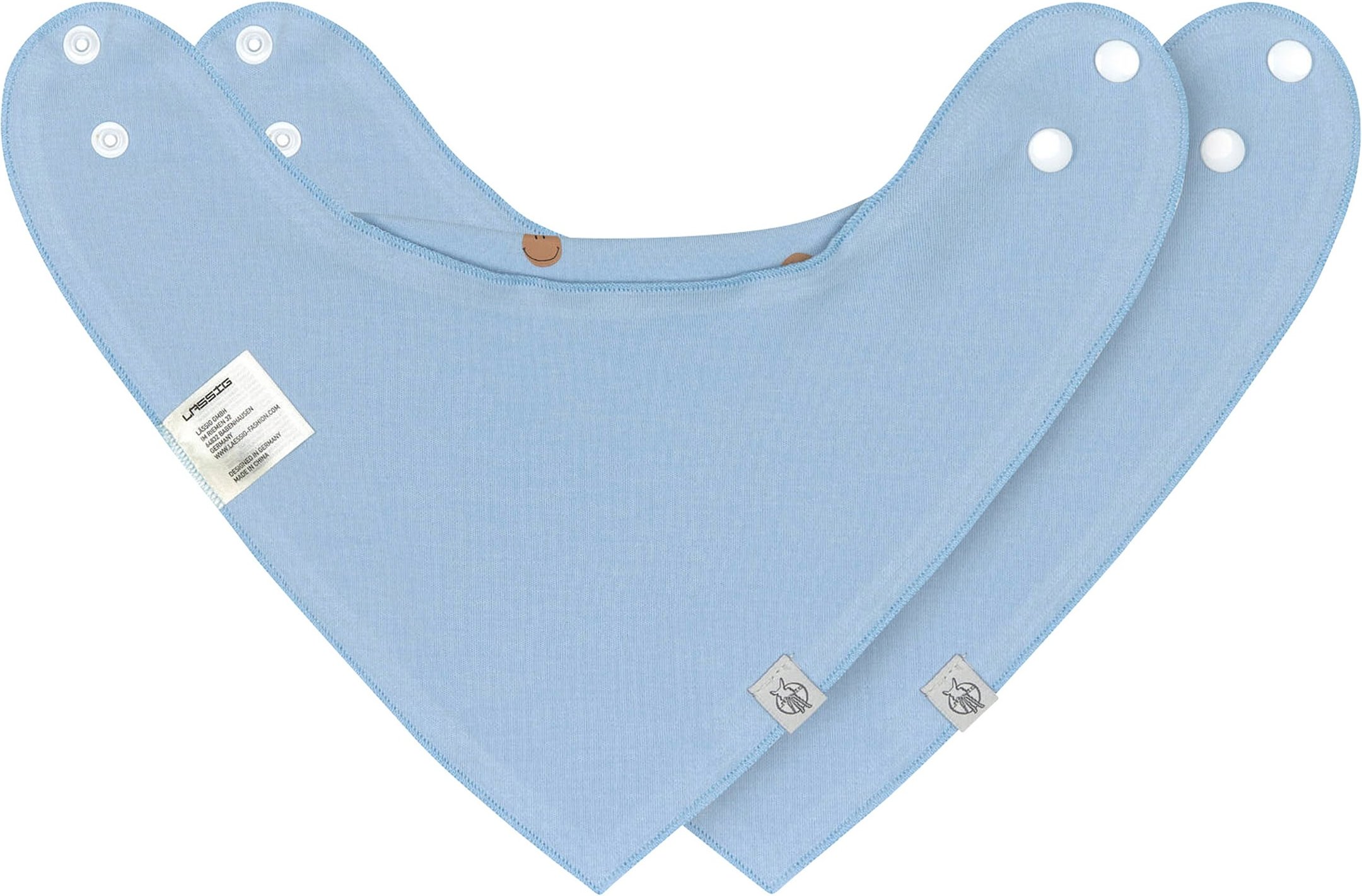 Lässig 2er-Pack Dreieckstücher Smiley Regenbogen