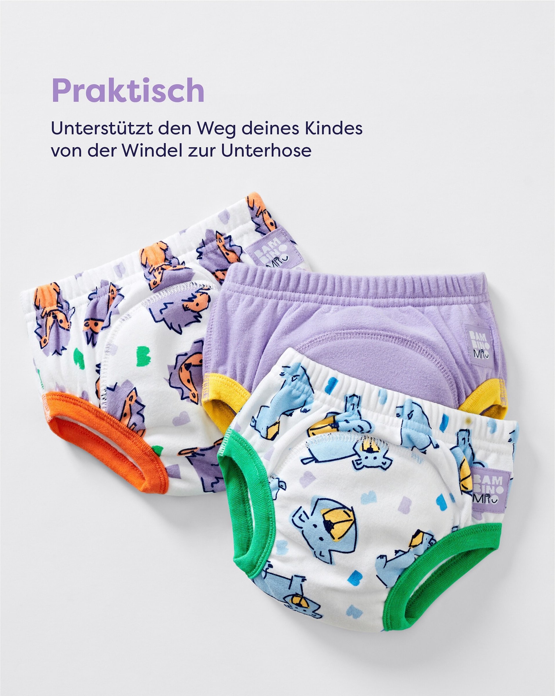 Bambino Mio 3er-Set Töpfchen-Trainingshose 2-3 Jahre