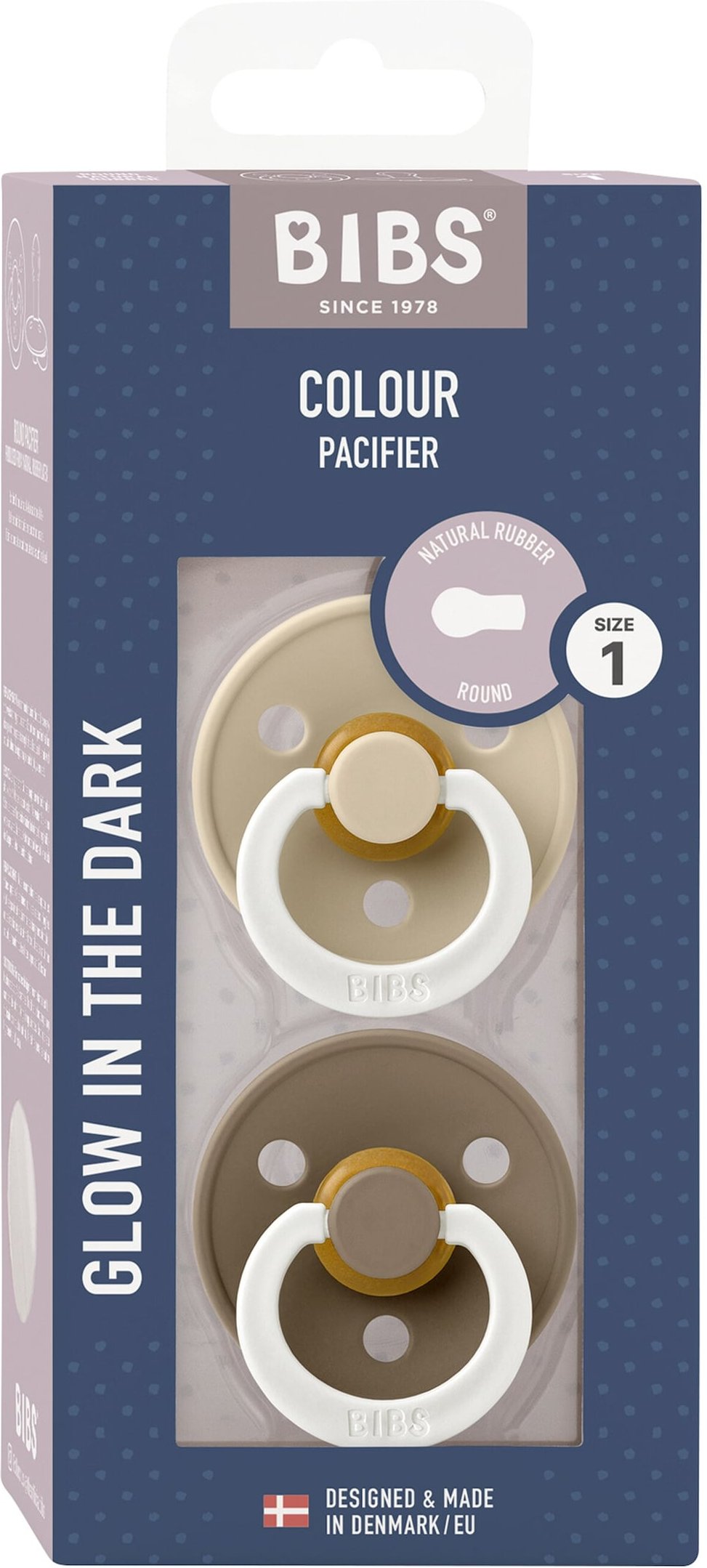 Bibs 2er-Pack Colour GLOW Schnuller 0-6M