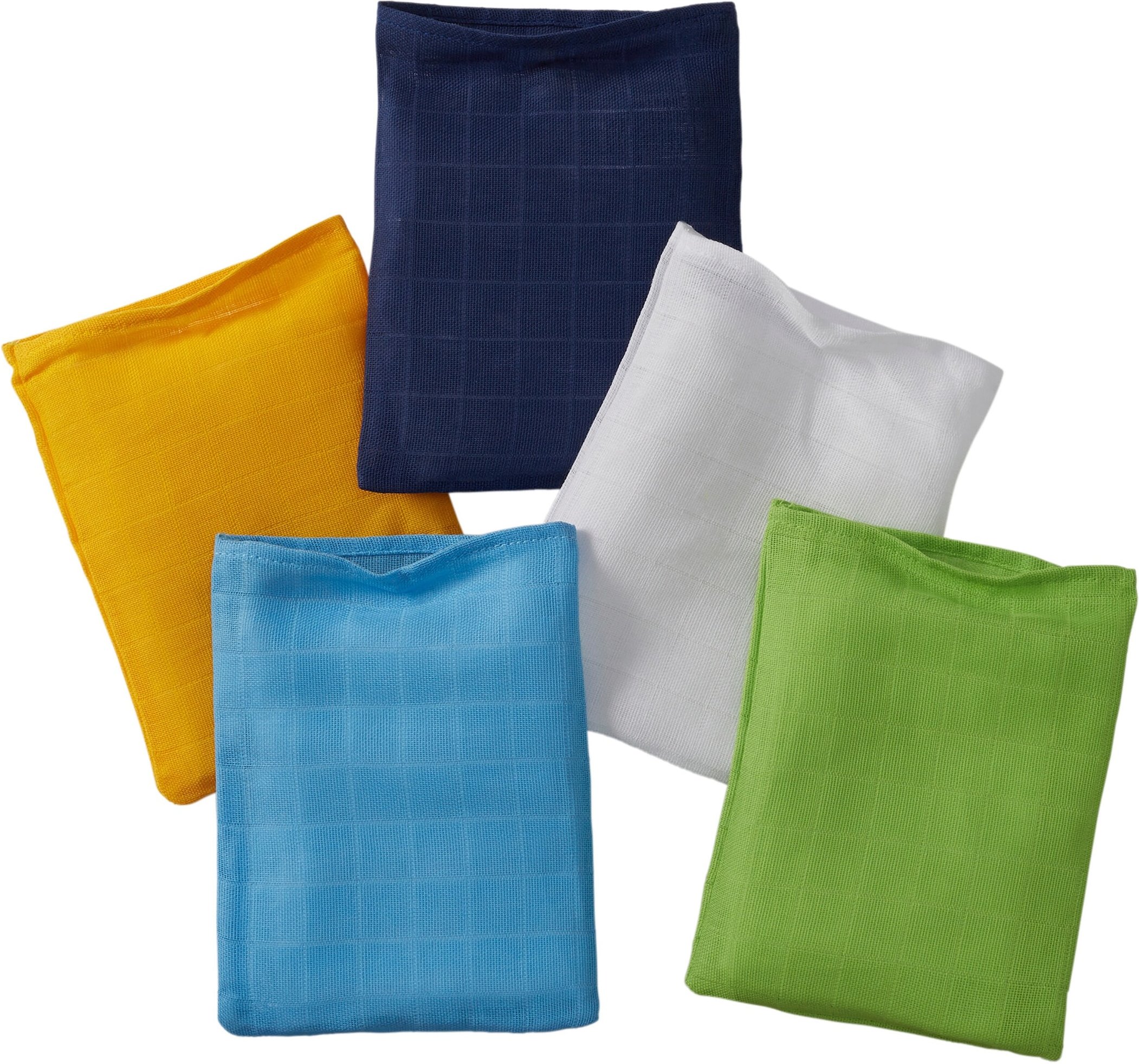 Thumbnail - Bornino Lieblinge 5er-Pack Mullwaschlappen 15x20 cm mehrfarbig