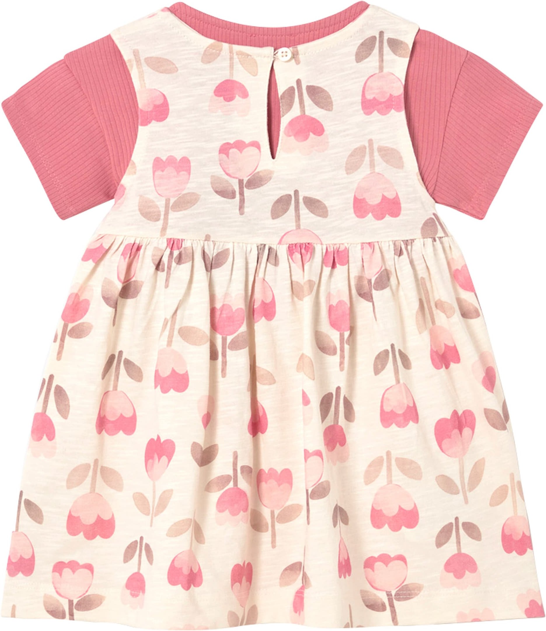 Mayoral Baby 2-tlg. Set Kleid ohne Arm und Jacke kurzarm Blumen