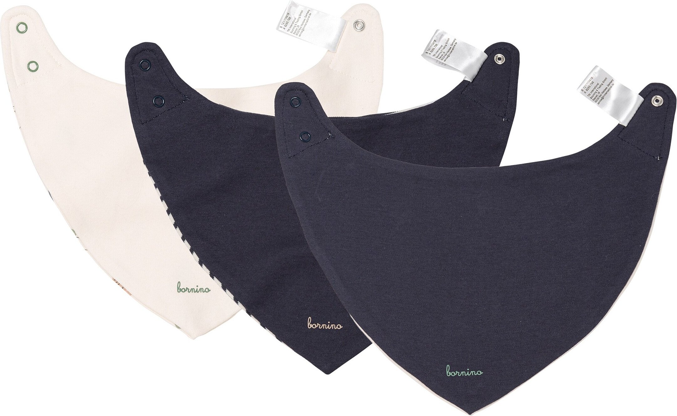 Bornino Tiny Forest 3er-Pack Wendedreieckstücher Tiny Forest