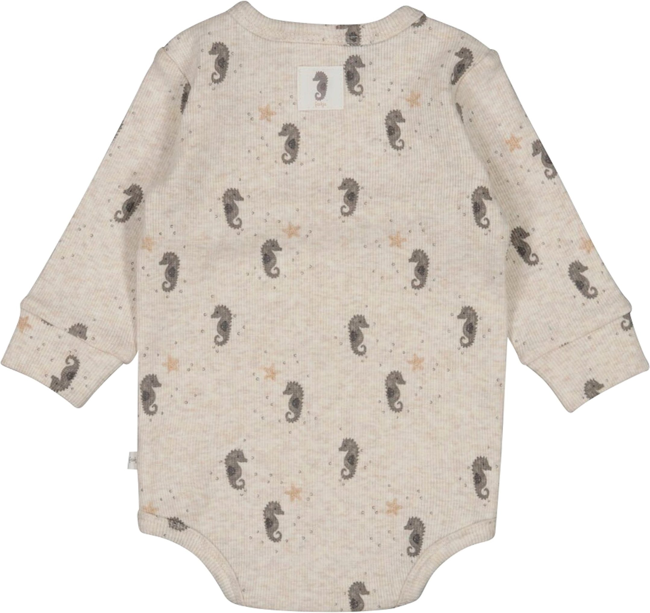 Feetje Wickelbody langarm Seepferdchen Rippqualität