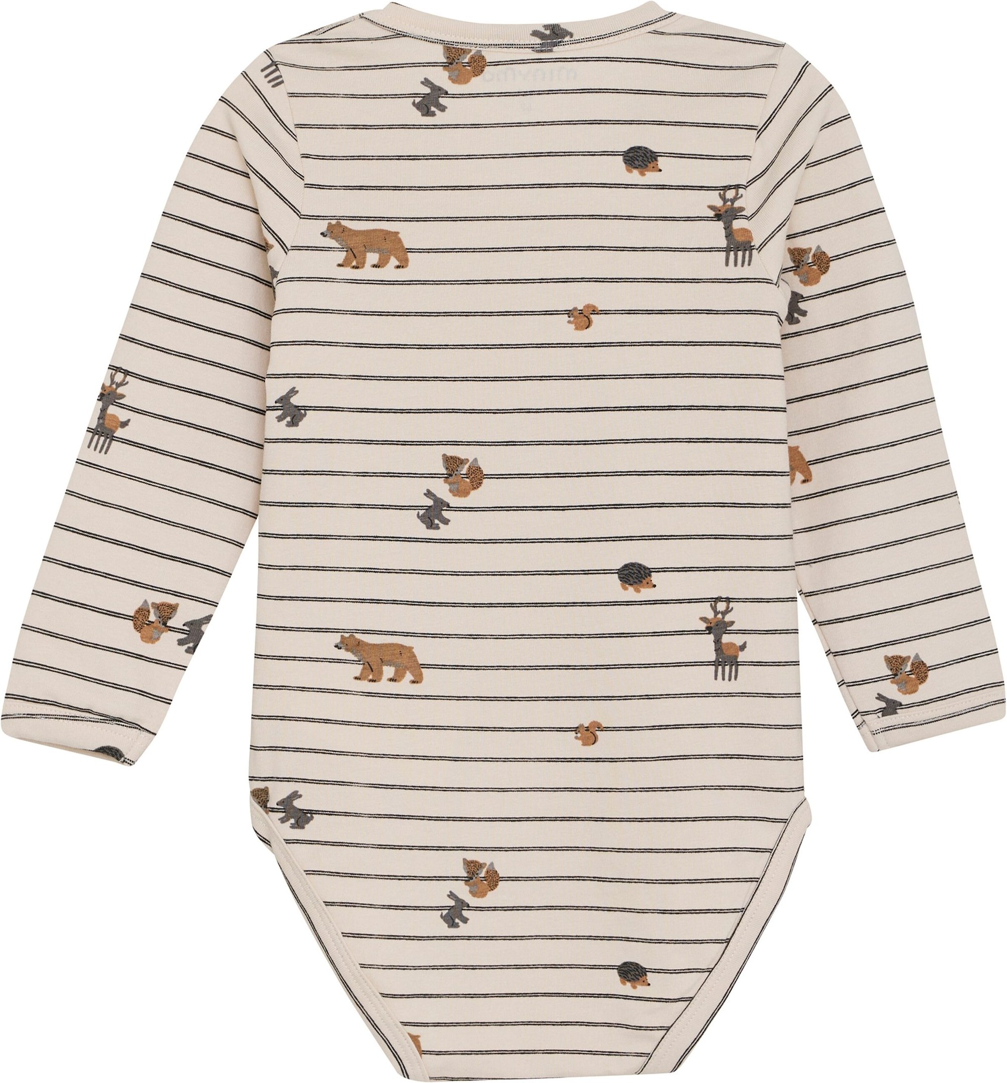Minymo Body langarm Ringel Tiere