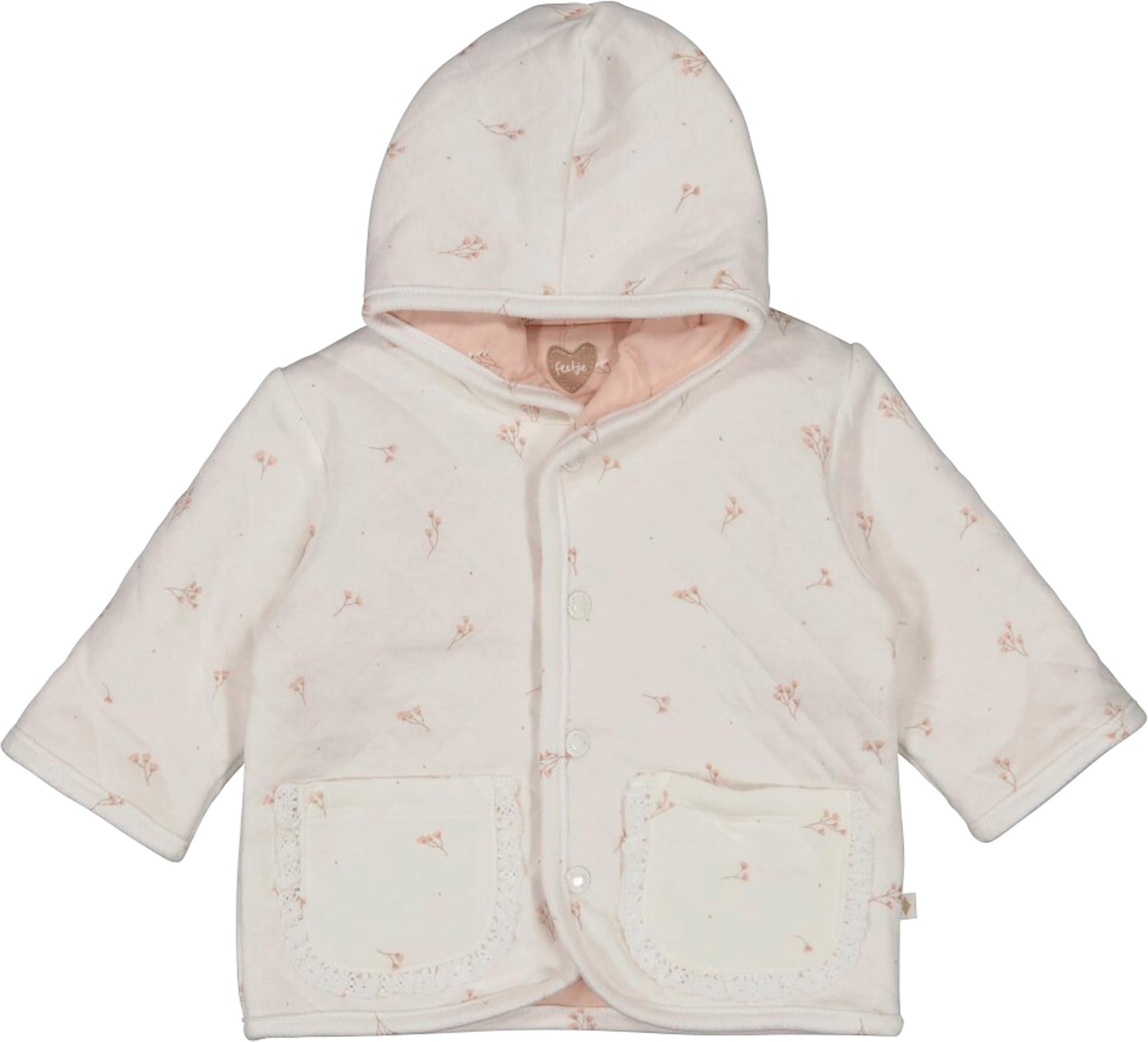 Feetje Wendejacke mit Kapuze Blumen gequiltet