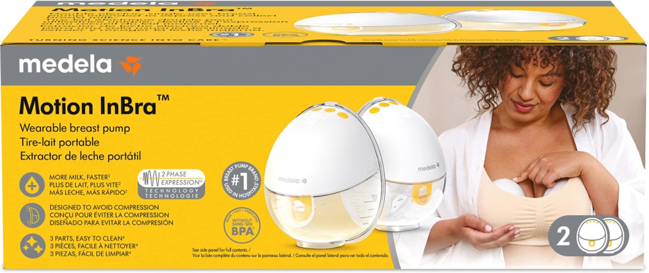 Medela Elektronische Milchpumpe Motion InBra, tragbar