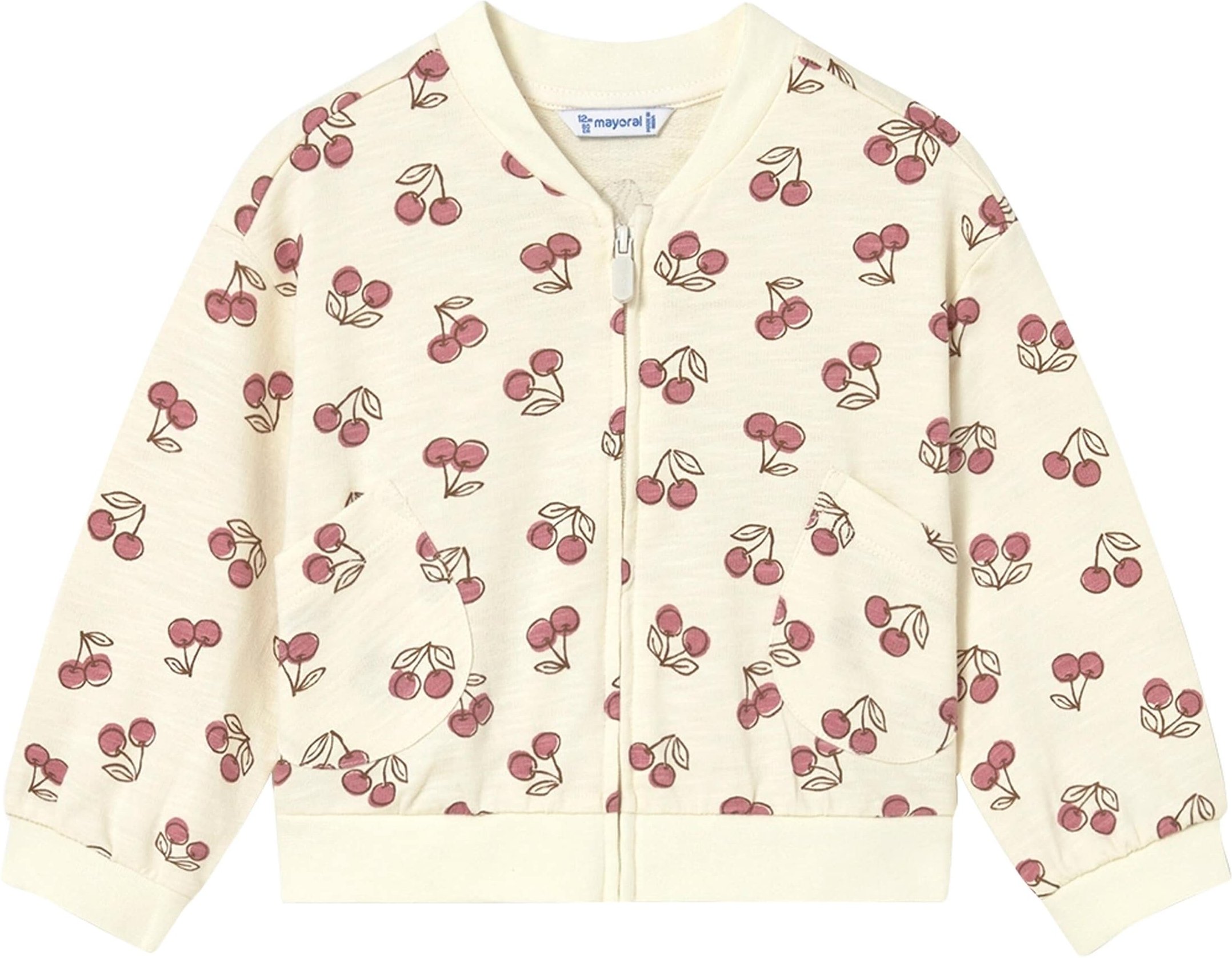 Mayoral Baby 3-tlg. Set T-Shirt, Sweatjacke und Jogginghose Kirschen