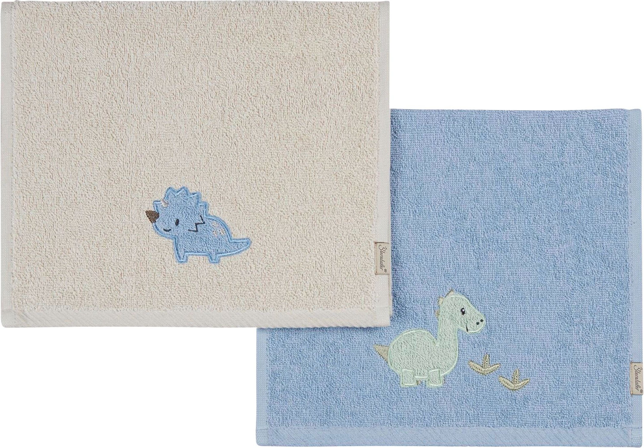 Sterntaler 2er-Pack Kinderhandtücher 50x30 cm blau | beige