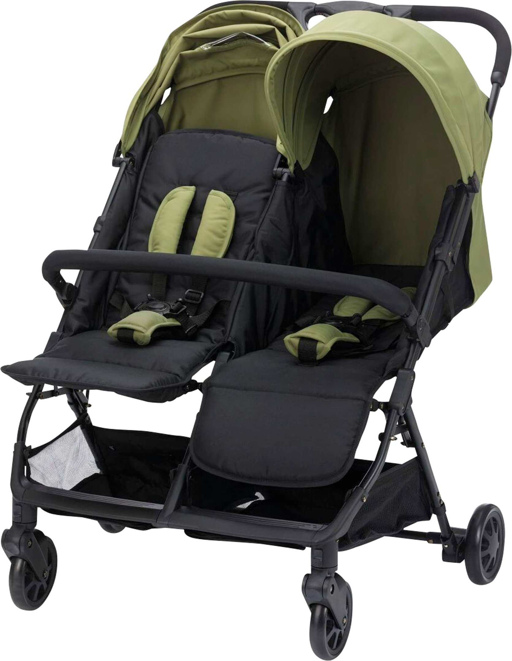 Fill Kinderwagen Zwillingswagen Fill TWIN schwarz | gruen